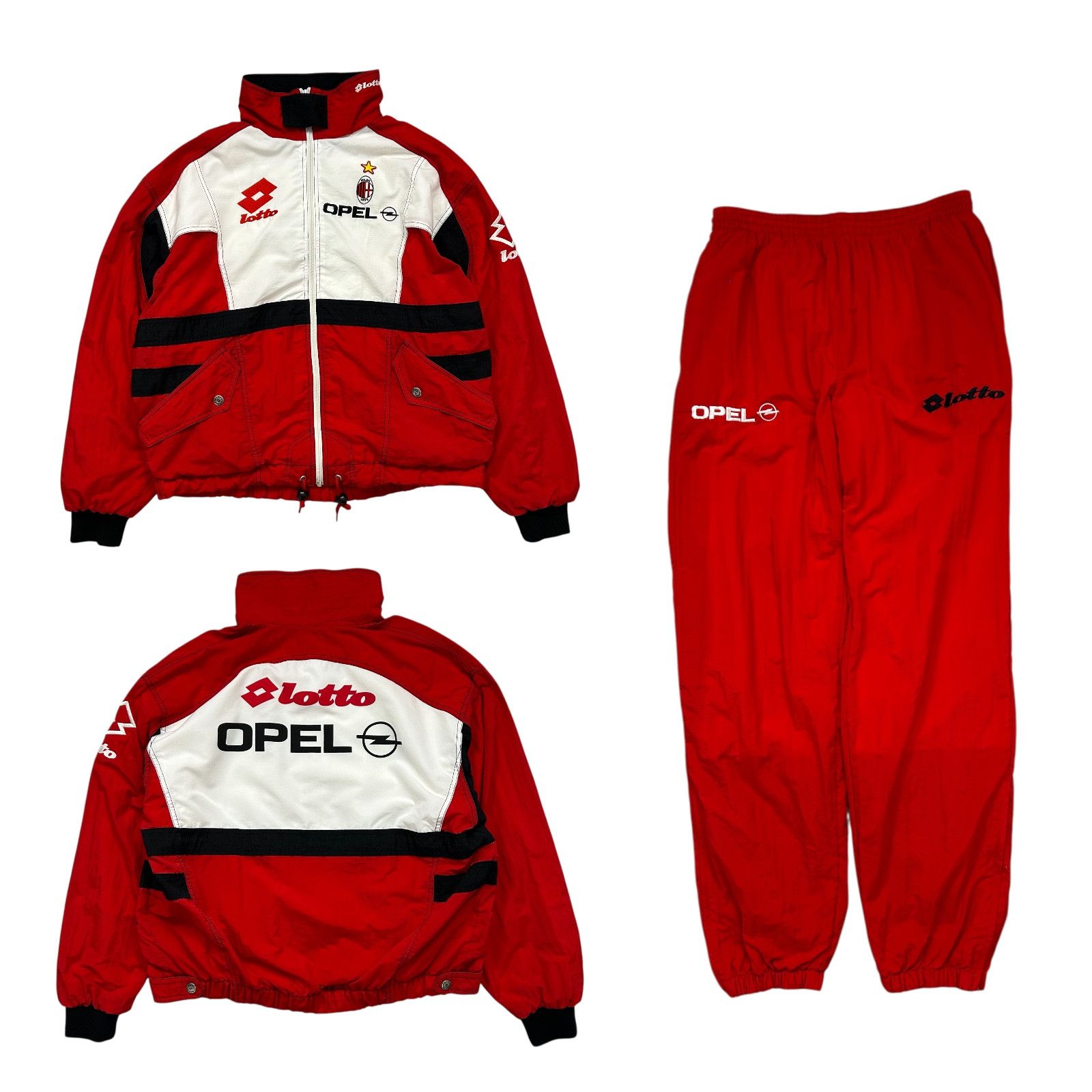 Lotto Sport AC MILAN ITALY 1996/1997 TRAINING FOOTBALL JACKET 