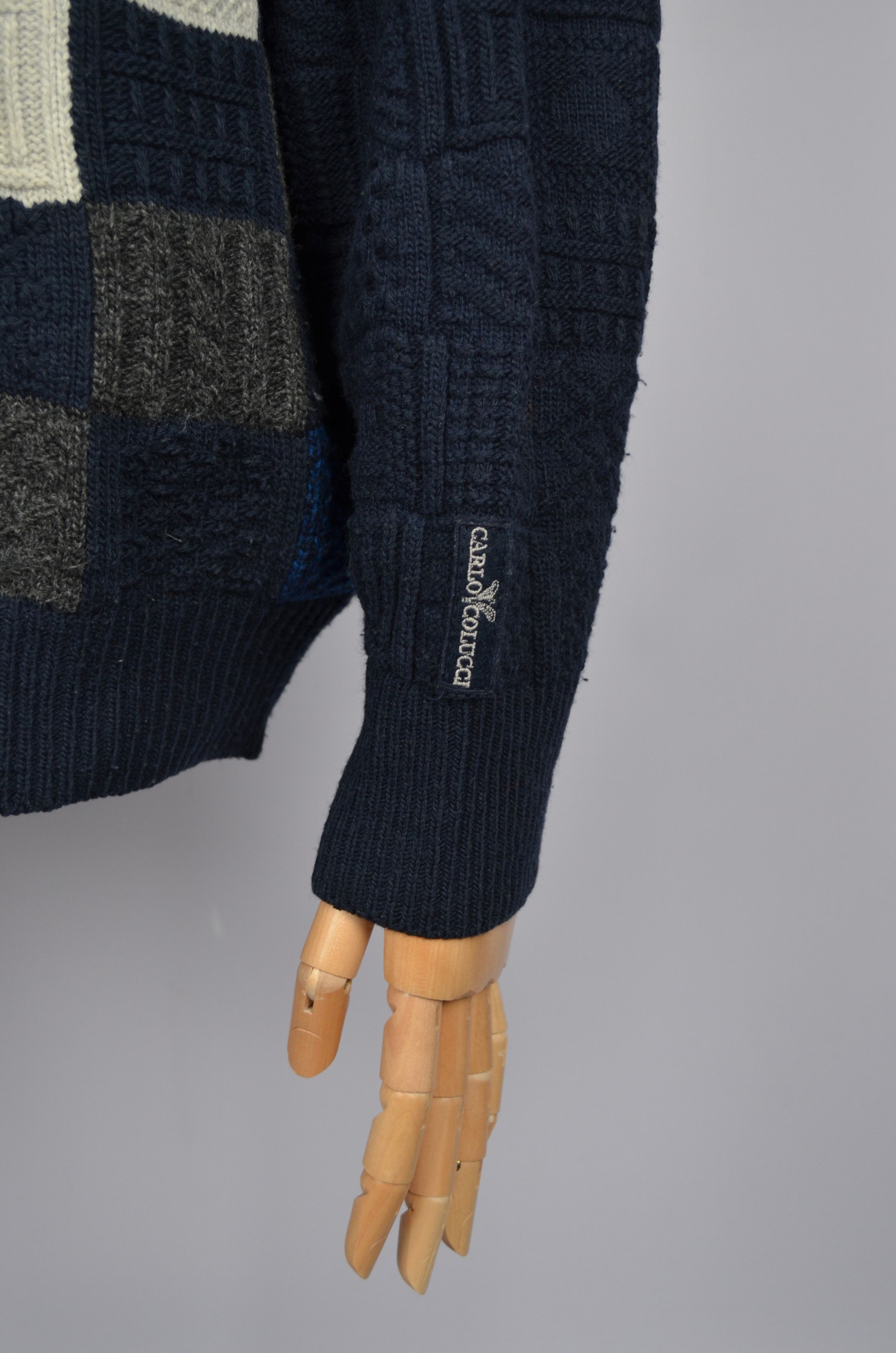 Carlo Colucci × Designer × Vintage Carlo Colucci Wool Blend Geometric Print Size 50 P2P 23" Size US L / EU 52-54 / 3 - 5 Thumbnail