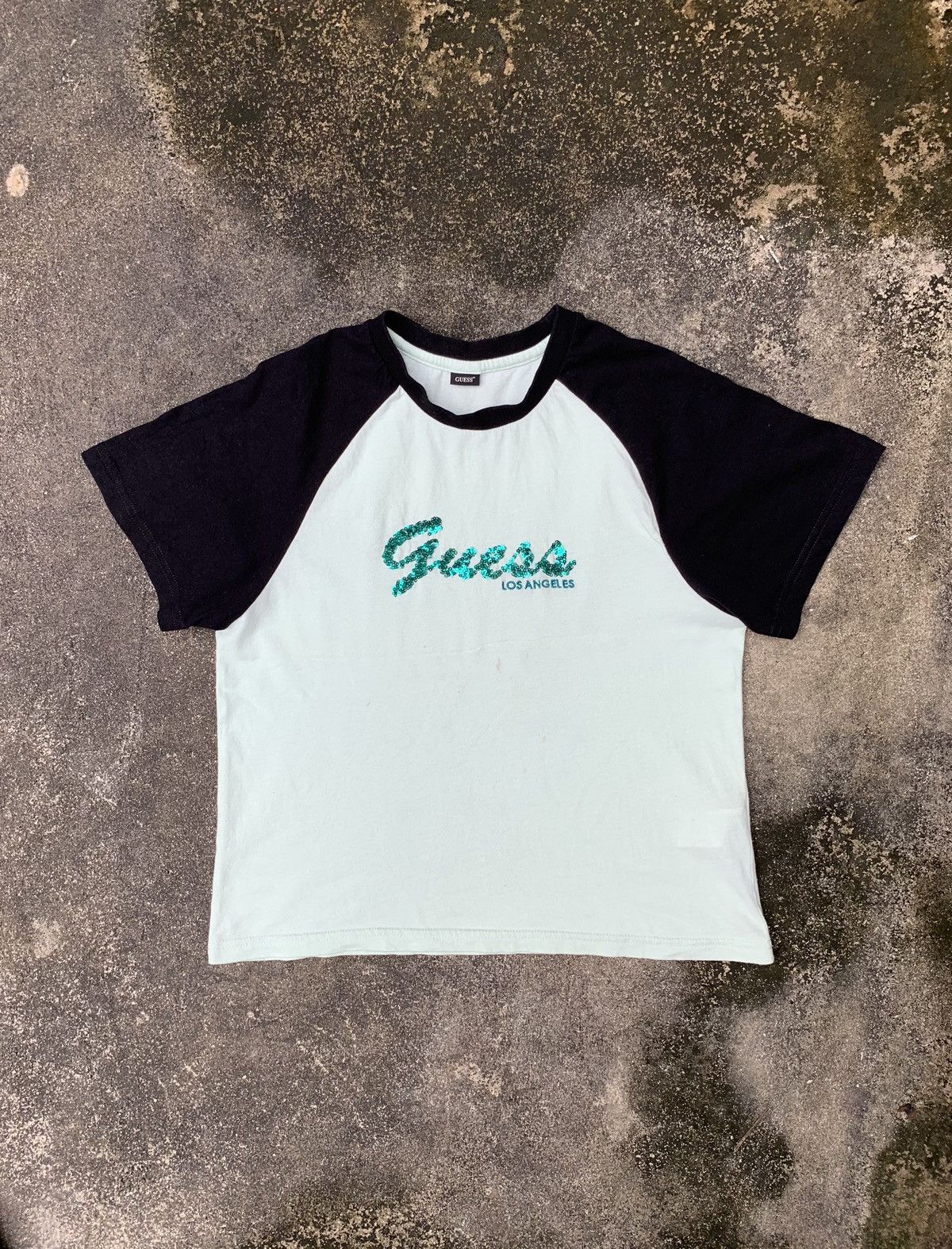 Guess Los Angeles Sequin Logo Top Tee