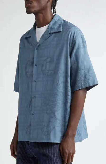 Kenzo Kenzo Tiger Jacquard Camp Shirt Size US L / EU 52-54 / 3 - 1 Thumbnail