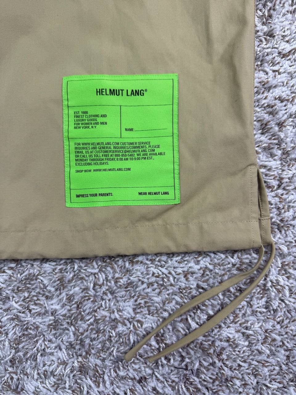 Helmut Lang Helmut Lang Beige Zip Front Shirt Size US S / EU 44-46 / 1 - 4 Thumbnail