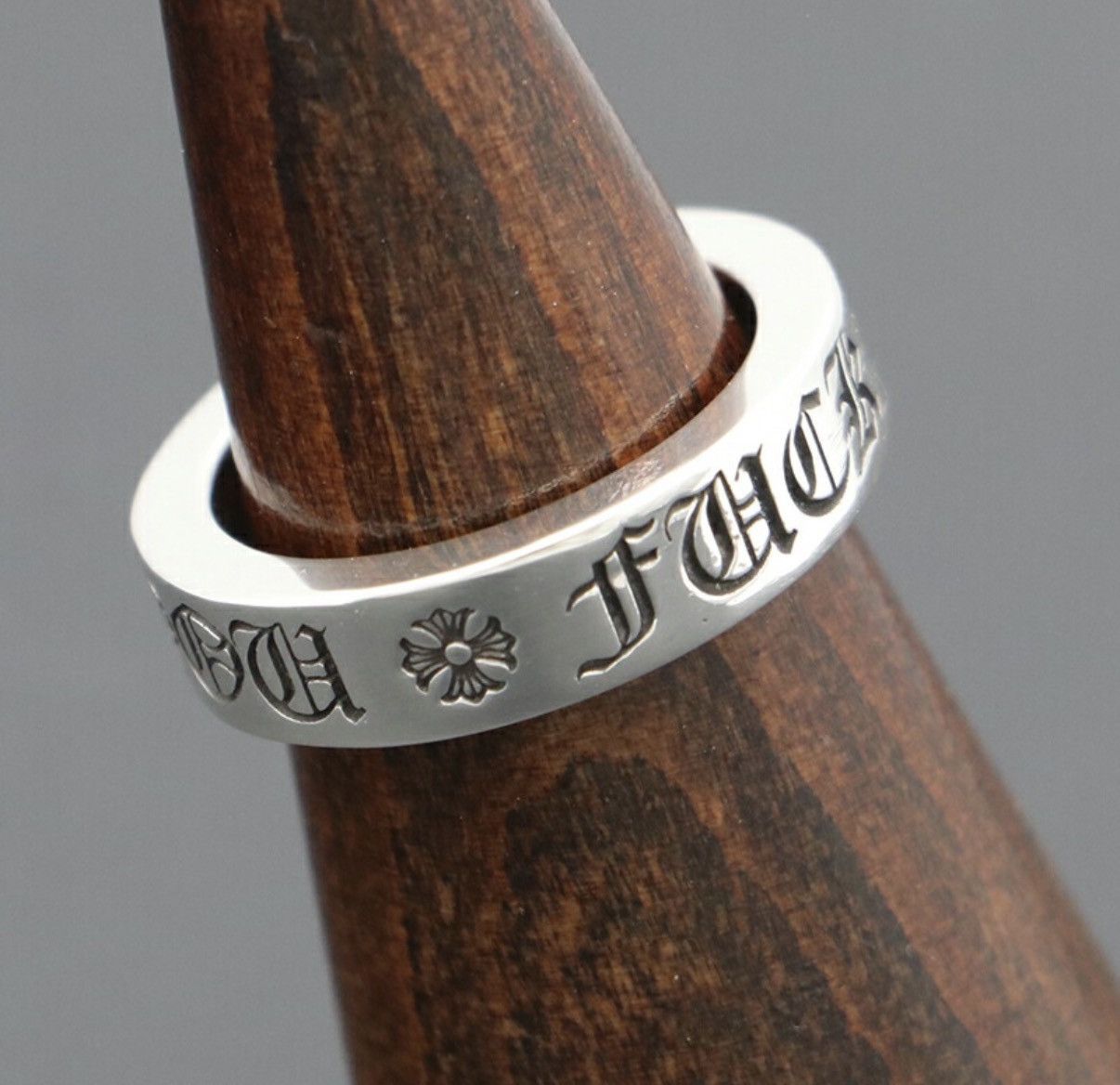 Chrome Hearts US8.5 Chrome Hearts 6mm fuck you spacer Ring 17 Size ONE SIZE - 4 Thumbnail