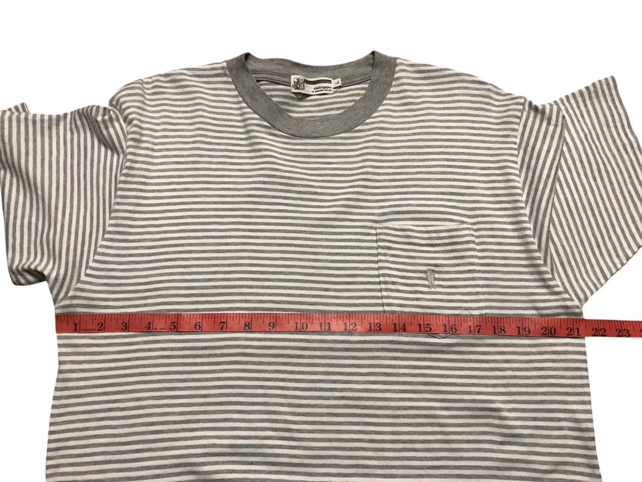 Bape Vintage Bape General Stripe Pocket Tee Size US L / EU 52-54 / 3 - 13 Thumbnail