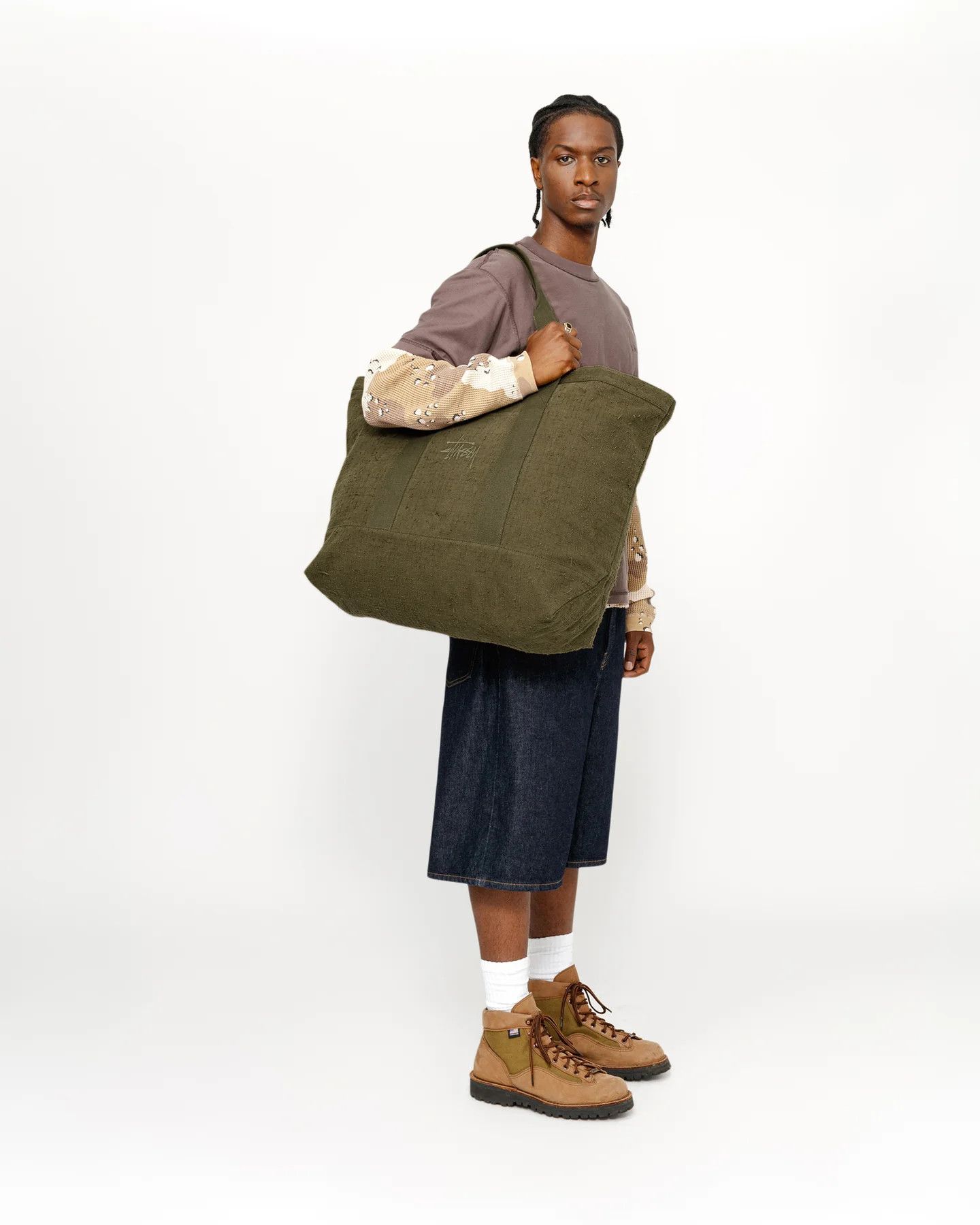 Stussy Needle Punch XL Tote Bag