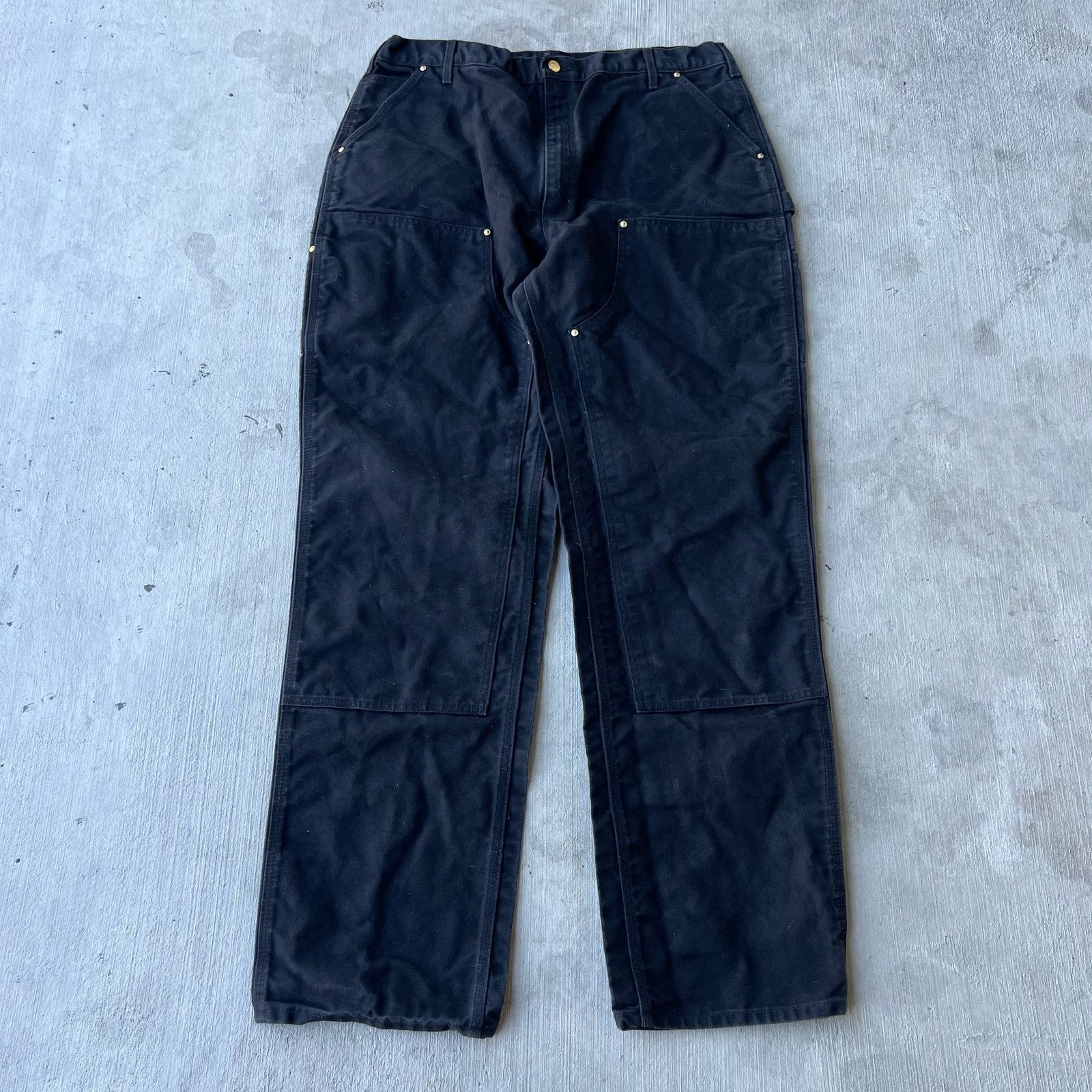 Carhartt × Vintage Carhartt black double knee work wear carpenter pants Size US 36 / EU 52 - 1 Thumbnail