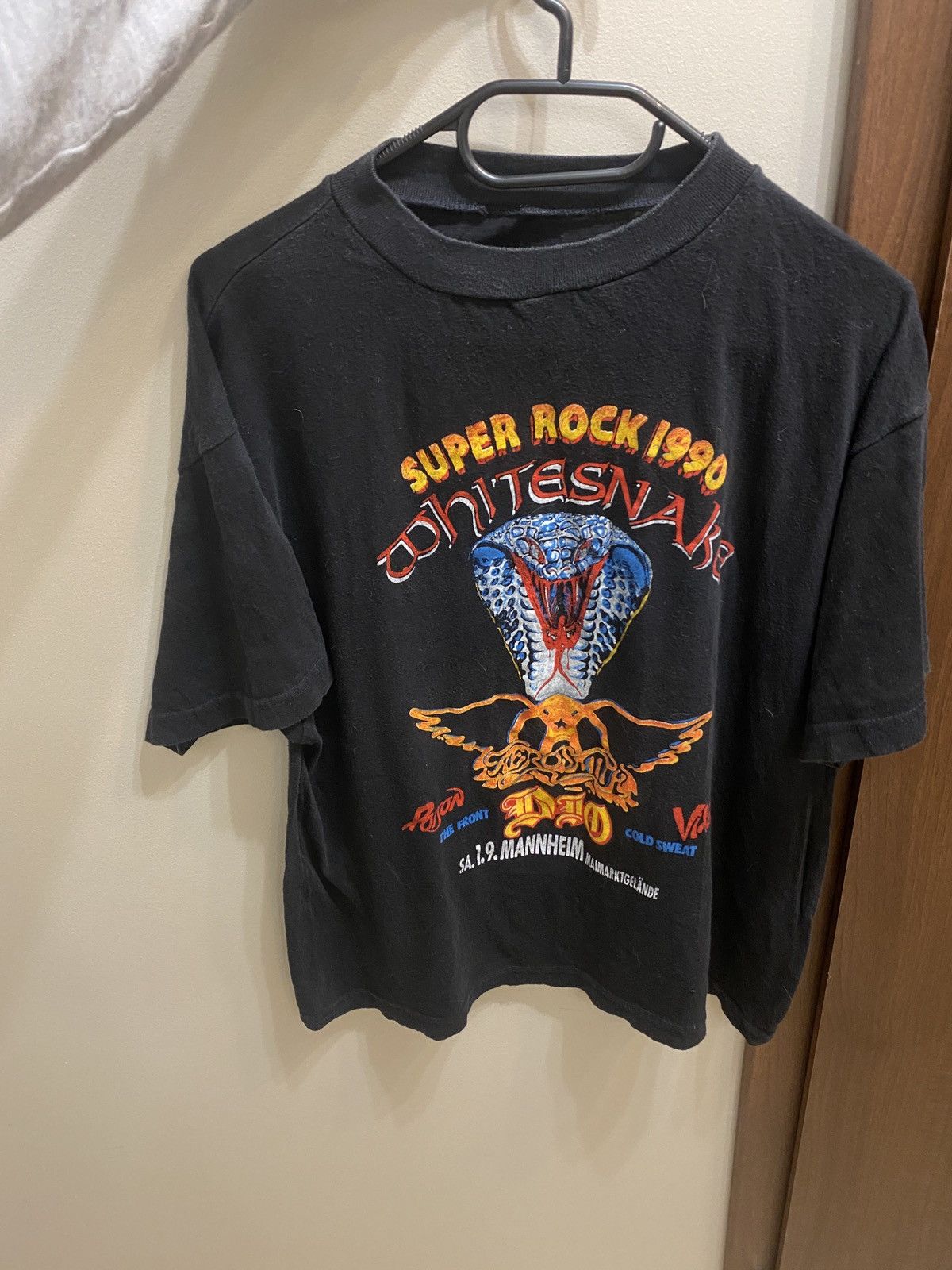 Aerosmith Whitesnake aerosmith poison super rock 1990 band tee Size US L / EU 52-54 / 3 - 1 Thumbnail