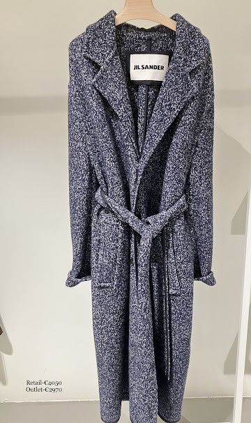 image of Jil Sander O1Loc1C0124 Coat In Grey, Men's (Size Small)