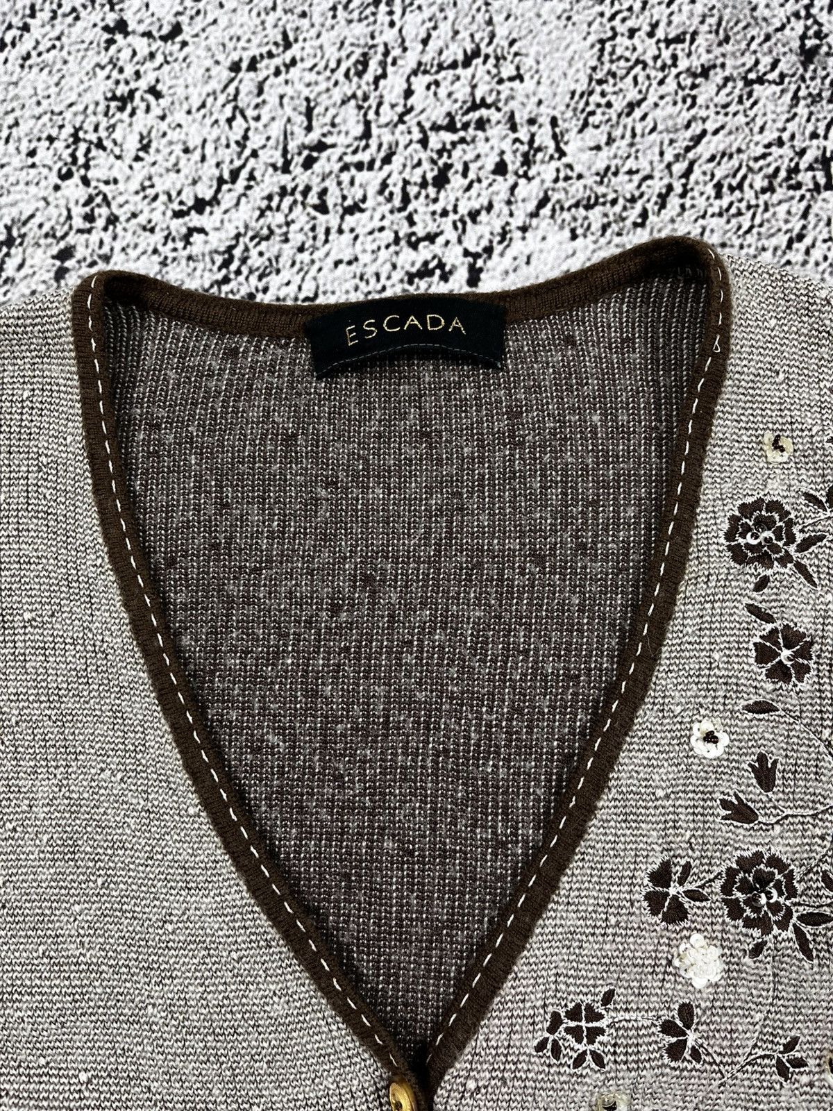 Escada Vintage Y2K Escada Lana Wool Sweater Button Ups Cardigan Size S / US 4 / IT 40 - 7 Thumbnail