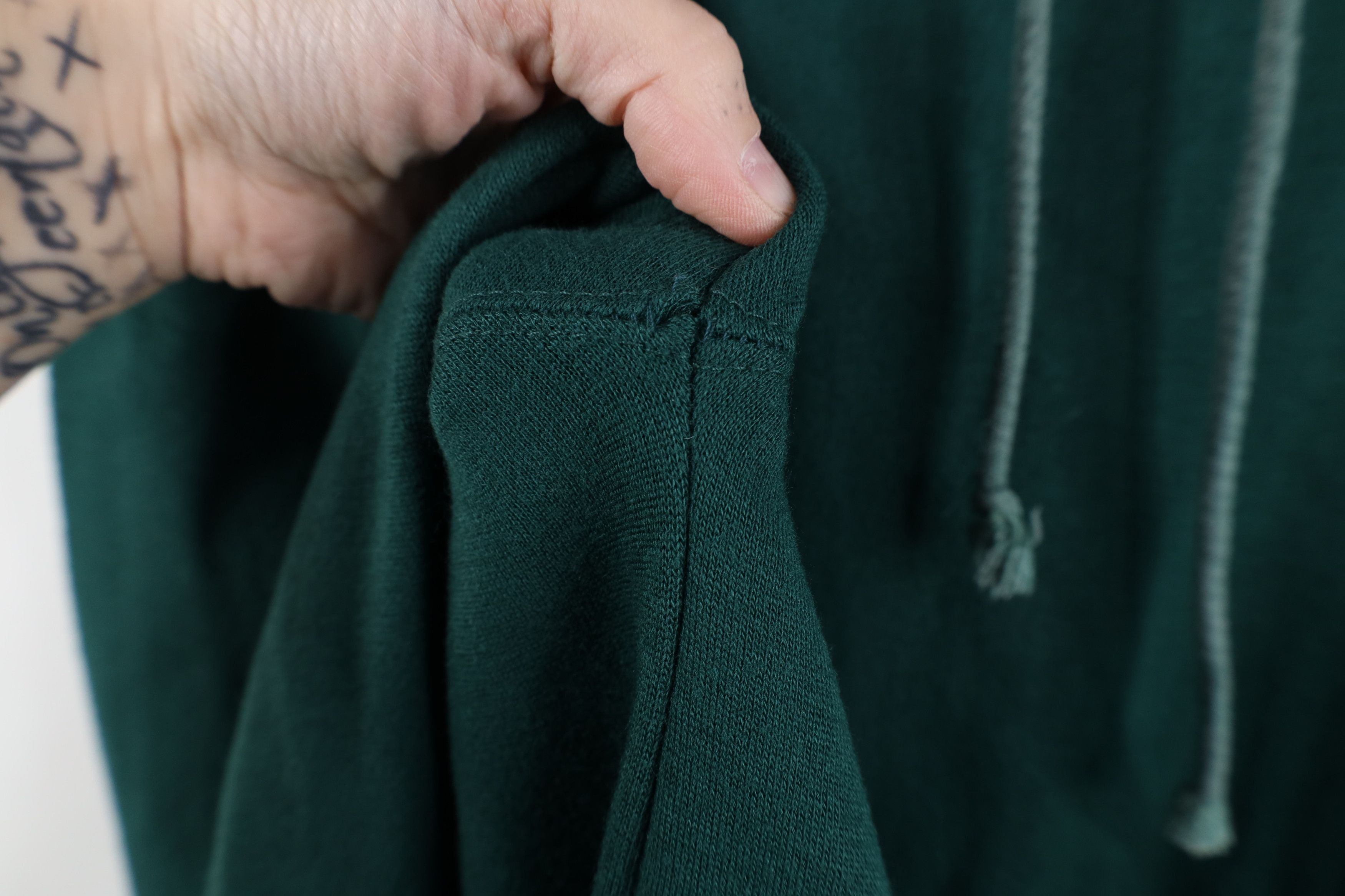 Vintage Vintage 90s Streetwear Baggy Fit Hoodie Sweatshirt Green Size US M / EU 48-50 / 2 - 7 Thumbnail