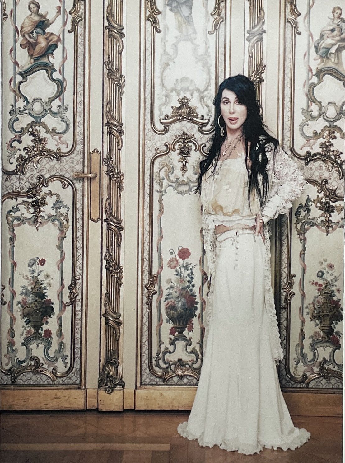 Chrome Hearts × Vintage Chrome Hearts Cher photo Poster framed 9x11 Size ONE SIZE - 2 Thumbnail