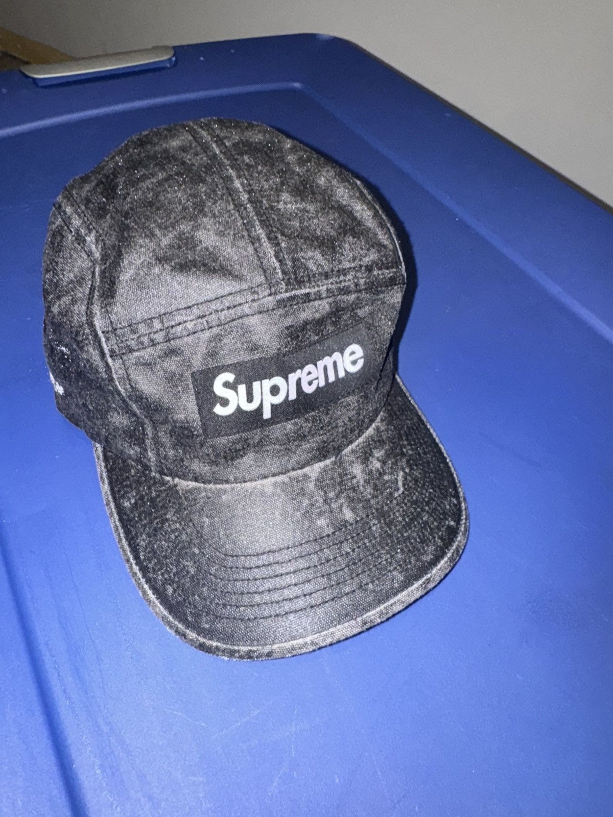 Supreme 2024 Supreme Coated Denim Cap ‘Black’ Size ONE SIZE - 6 Thumbnail