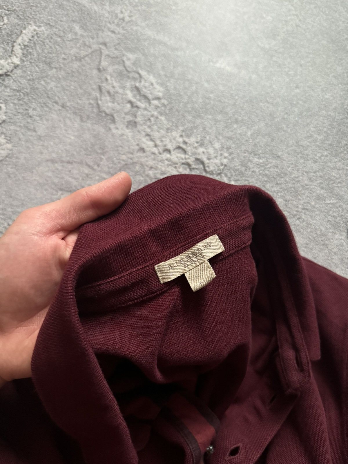 Burberry × Designer Burberry Brit M polo button up tee T-shirt burgundy MAN Size US M / EU 48-50 / 2 - 11 Thumbnail
