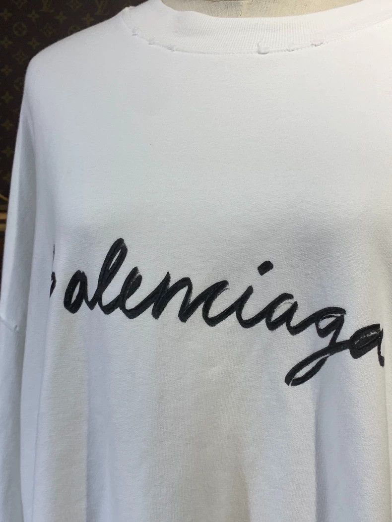 Balenciaga Hoodie White Women's Wear