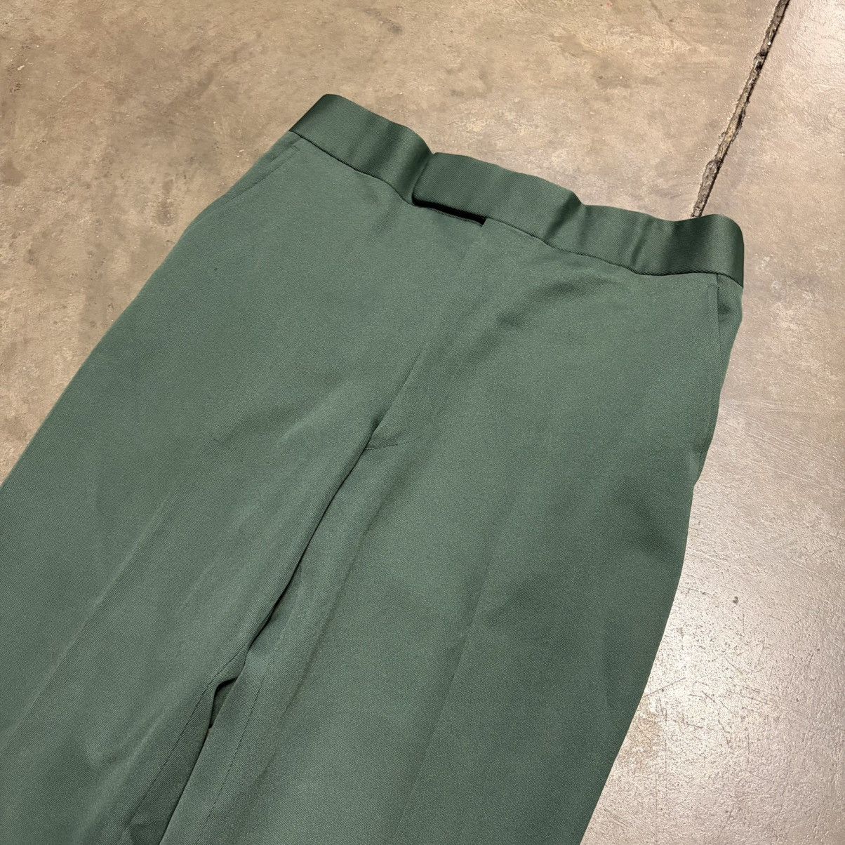 Vintage Vintage Green Bell Bottom Flare Pants Pleated Front Western Size US 31 - 8 Thumbnail