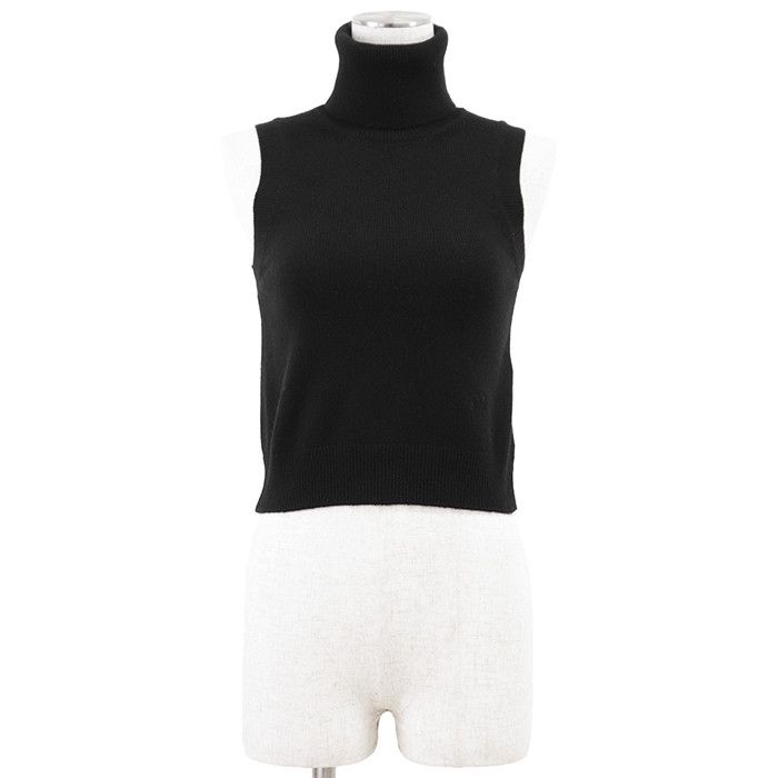 Celine Celine CELINE Trionphe Embroidery 100% Cashmere Knit Vest Textile Tops DUTY FREE for USA Size ONE SIZE - 1 Thumbnail