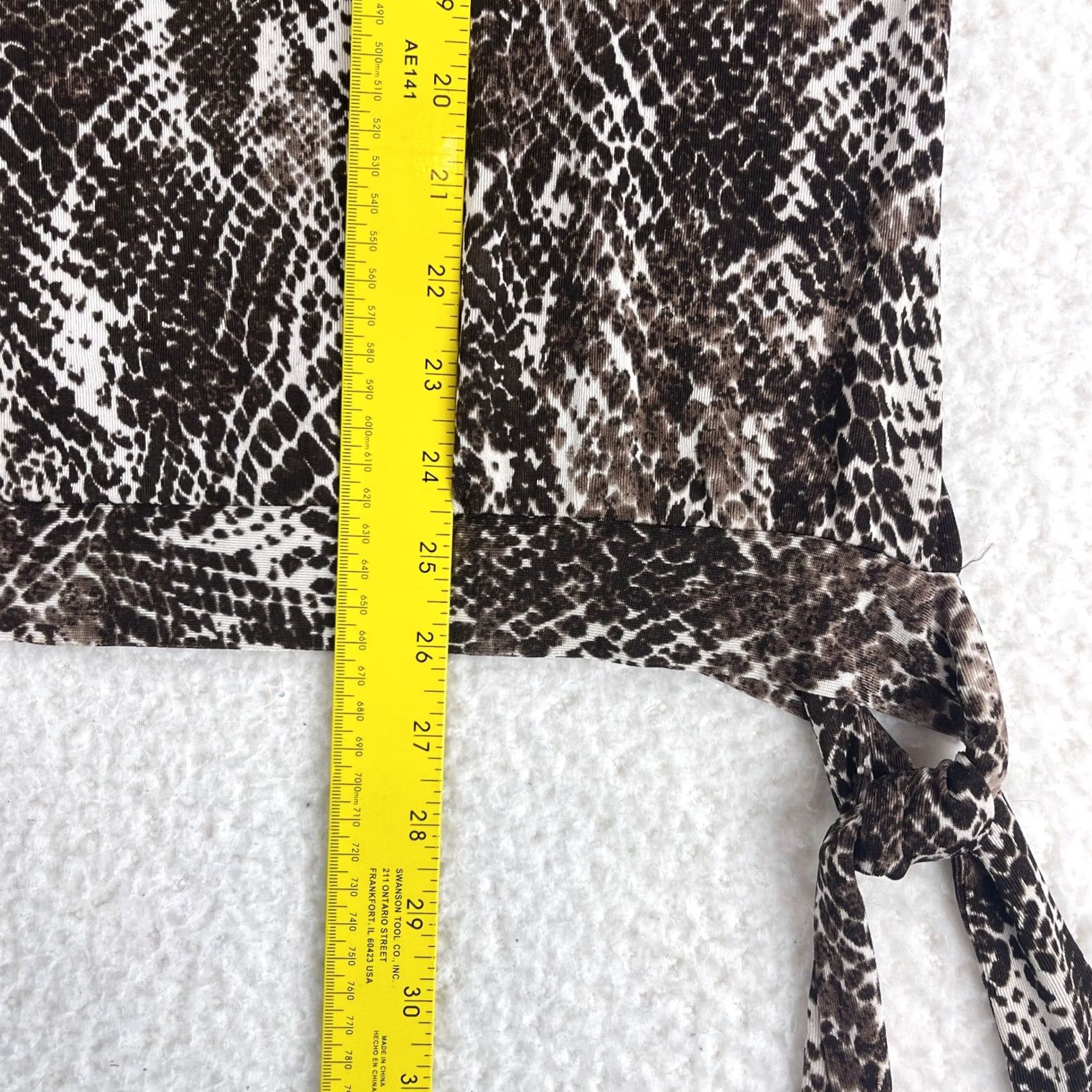 Vintage Chico's Brown Animal Print Shirt Womens 3/4 Sleeve Side Tie Pullover Size Large Size L / US 10 / IT 46 - 7 Thumbnail
