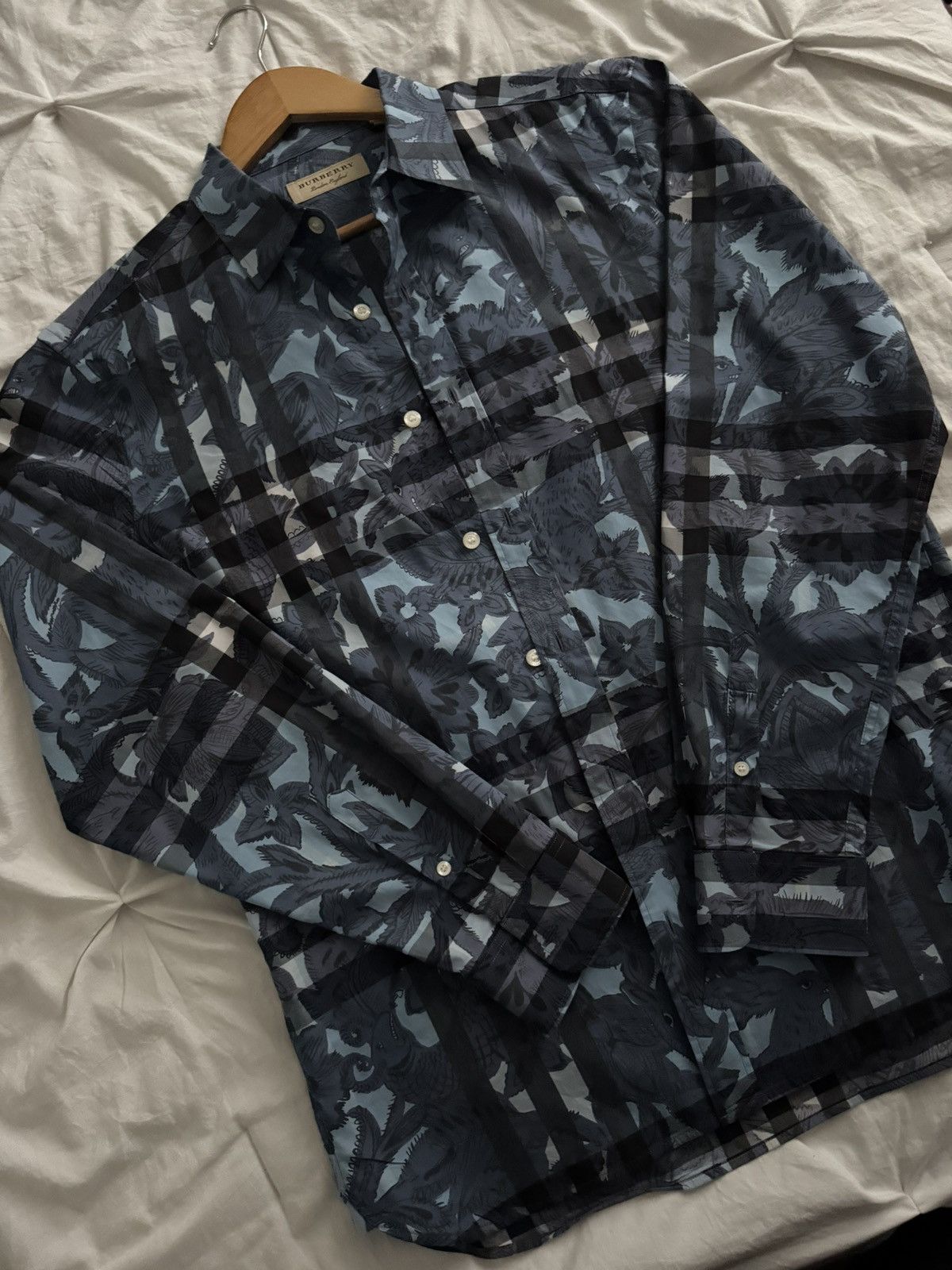 Burberry Burberry Long Sleeve Shirt blue Size US M / EU 48-50 / 2 - 1 Thumbnail