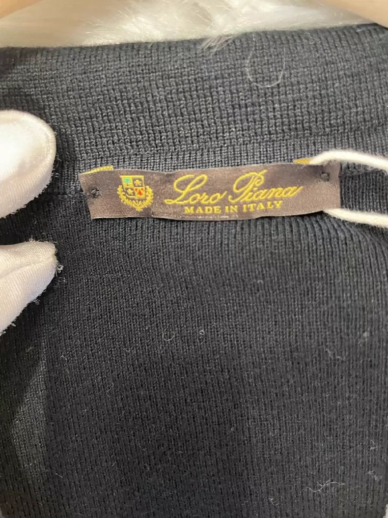 Loro Piana LORO PIANA Black cashmere blend sweater Size L / US 10 / IT 46 - 3 Thumbnail
