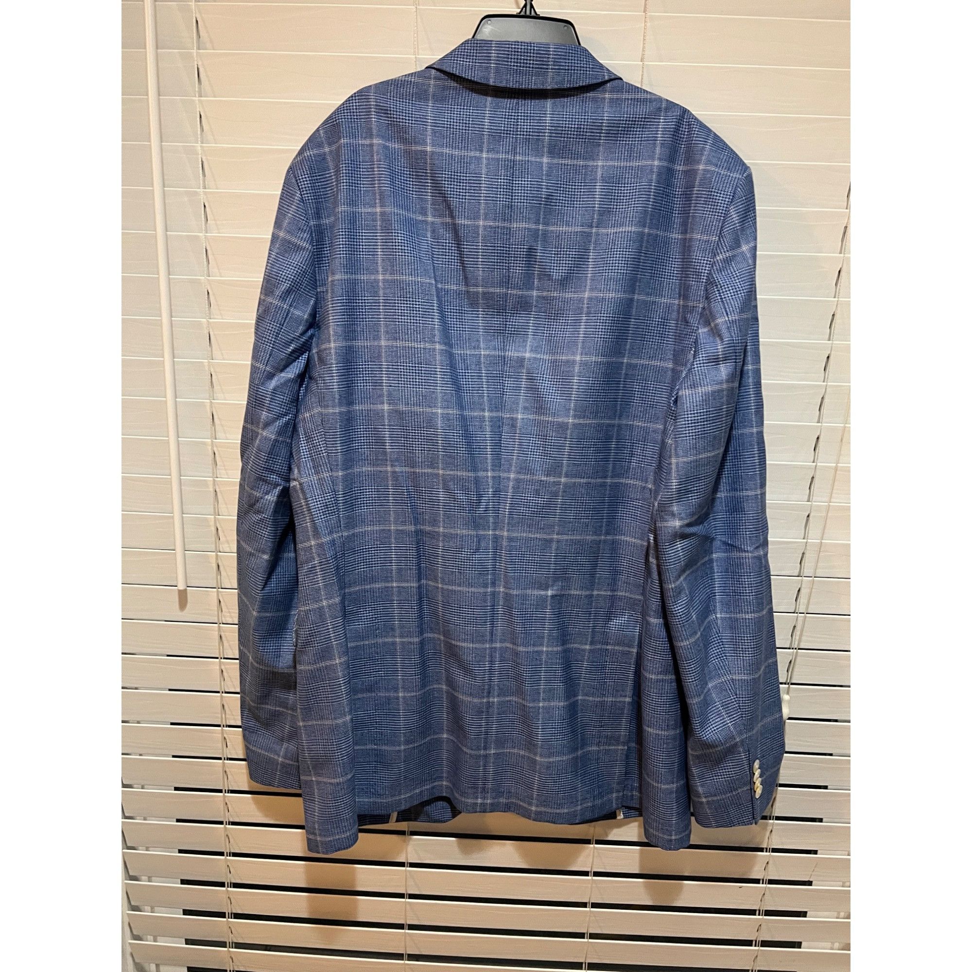 Hugo Boss Hugo Boss Blue Wool Blend Blazer Sport Coat - NWT Size 44L Size 44L - 6 Thumbnail