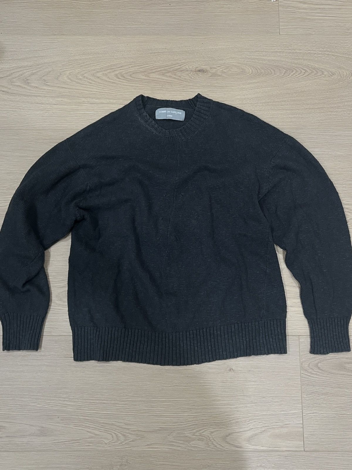 COMME des GARÇONS HOMME AD1998 knit Comme Des Garcons Homme AD 1998 Asymmetrical Stitch Sweater