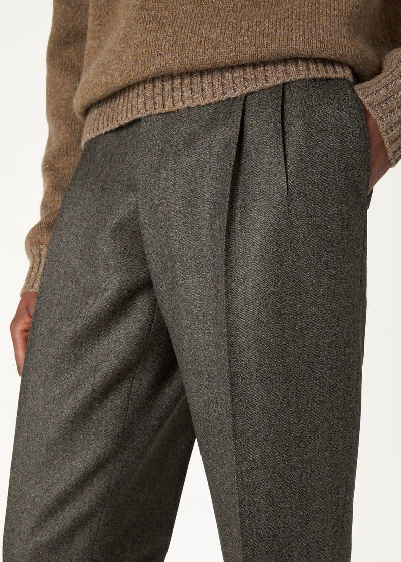Loro Piana LORO PIANA Pleated trousers Size US 38 / EU 54 - 2 Thumbnail