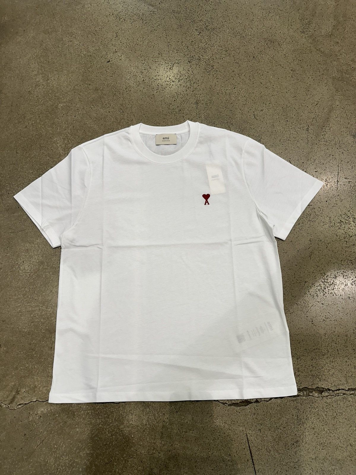 AMI AMI - ADC Tshirt Wool Gabardine White Size US M / EU 48-50 / 2 - 1 Thumbnail