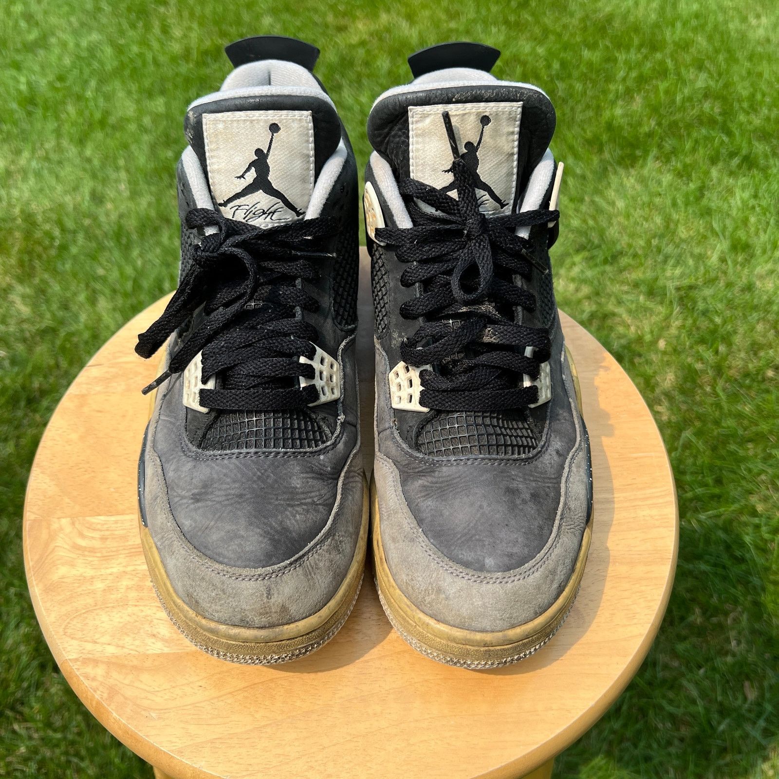 Jordan Brand × Nike Nike Air Jordan 4 Retro Fear 2013 Men's Shoes - Size 9.5 Size US 9.5 / EU 42-43 - 4 Thumbnail