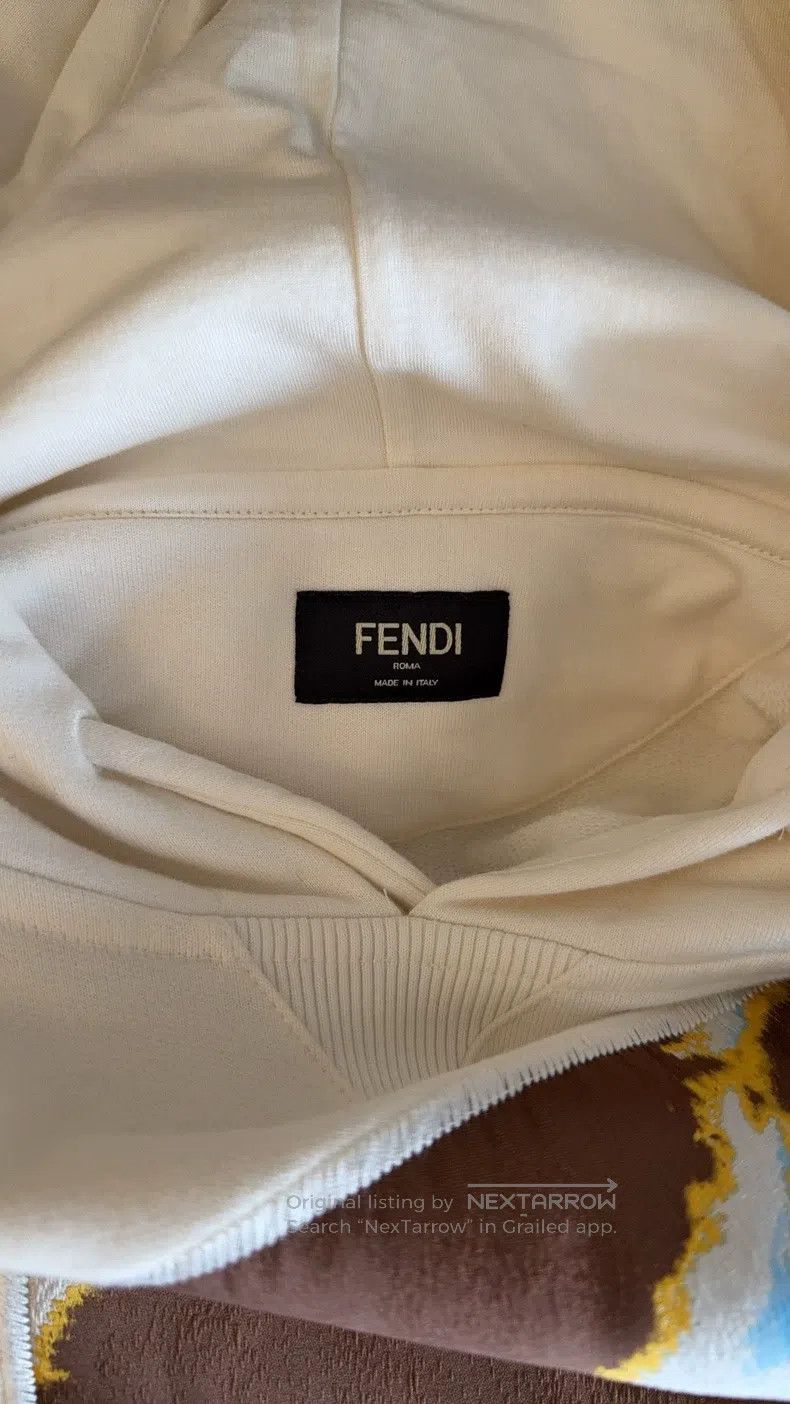Fendi Fendi Pattern Printed Drawstring Hooded Long Sleeve Sweats Size US L / EU 52-54 / 3 - 3 Thumbnail