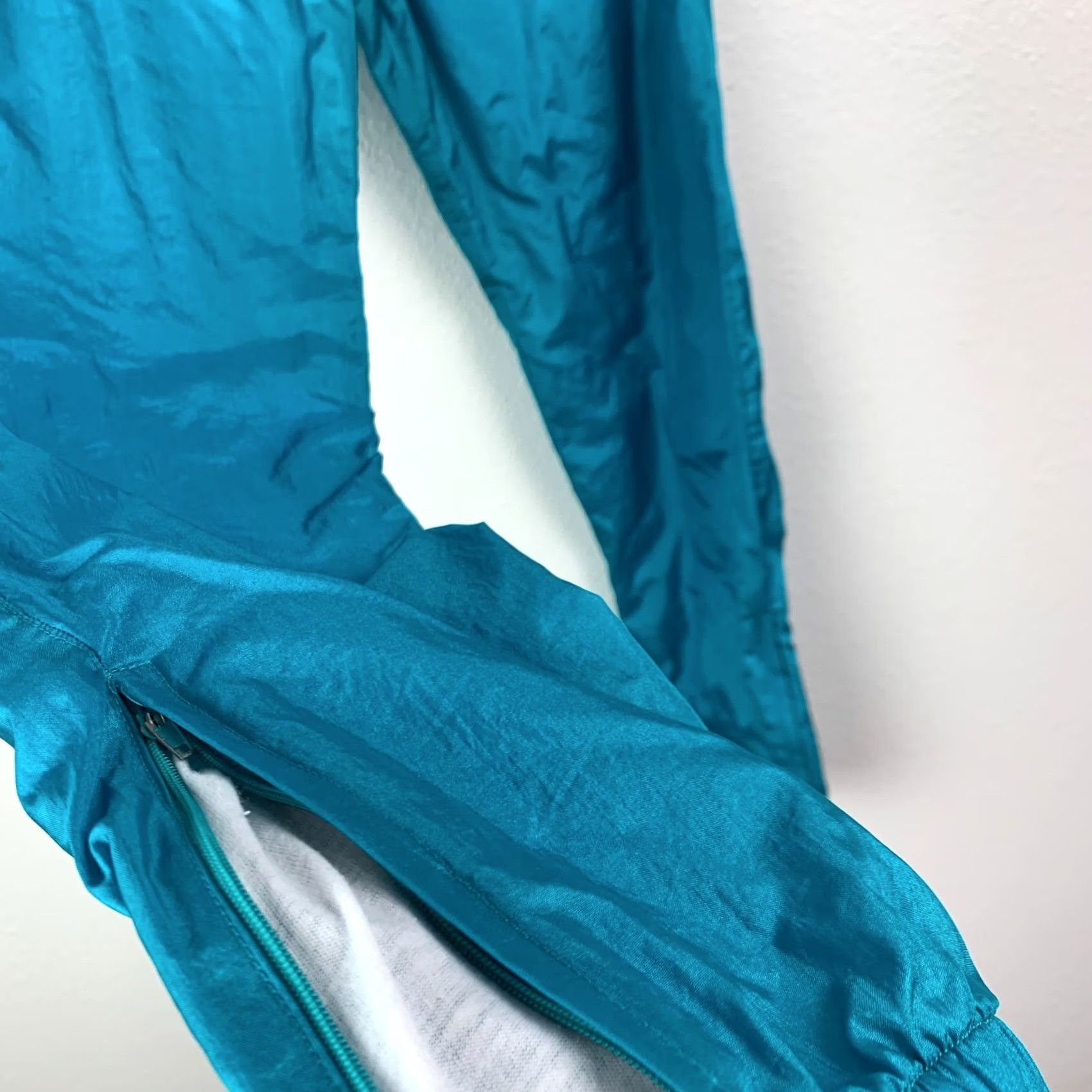 ESPIRIT VINTAGE Pro Spirit Swish Nylon Windbreaker Teal Blue Pants Size Small Size US 29 - 5 Thumbnail