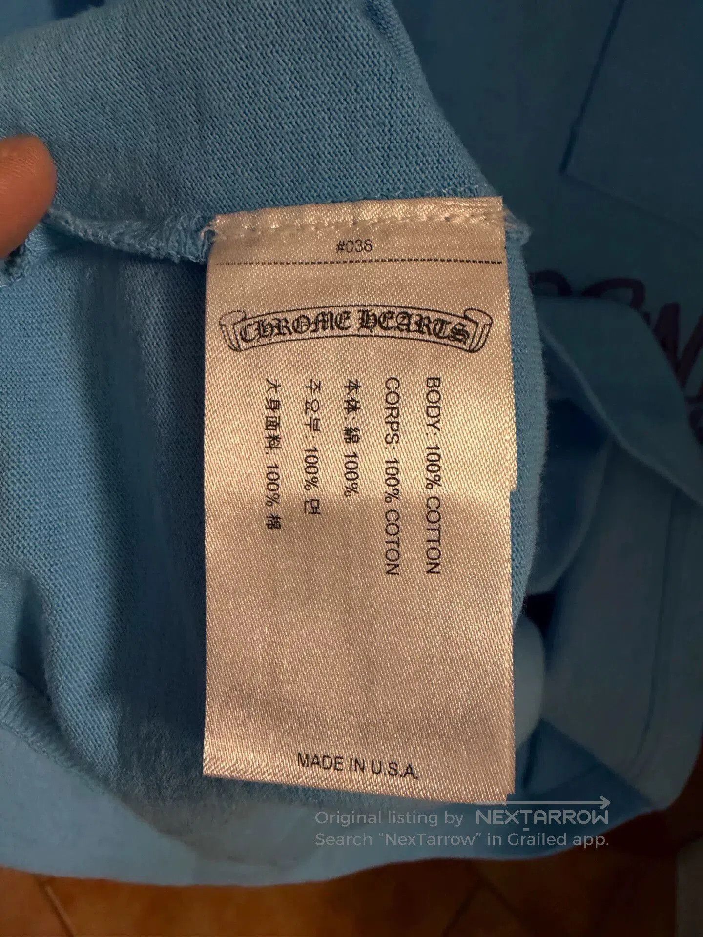 Chrome Hearts chrome hearts blue long sleeve sweatshirt. Size US M / EU 48-50 / 2 - 4 Thumbnail