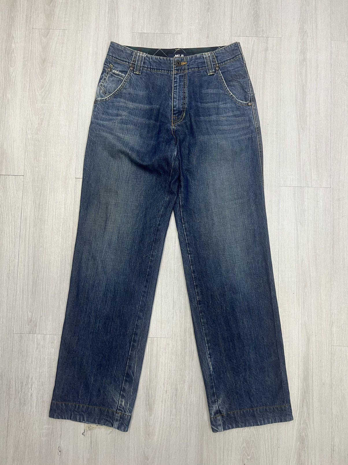 MLB MLB Yankees Patchwork Wide-Leg Jeans Size US 31 - 3 Thumbnail