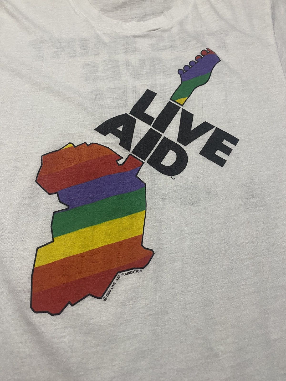 Band Tees × Vintage Vintage live aid foundation 1985 tour t-shirt Size US L / EU 52-54 / 3 - 3 Thumbnail