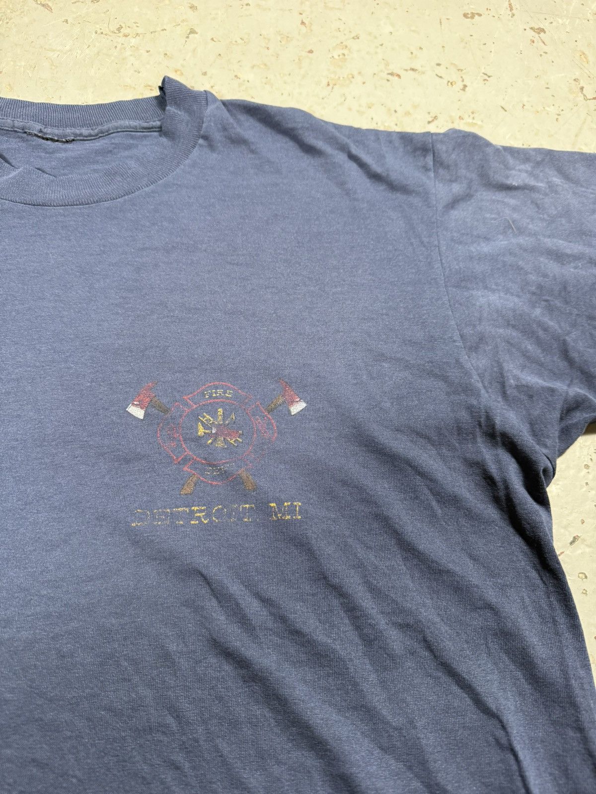 Vintage Vintage Single Stitch Detroit Fire Tee Size US XL / EU 56 / 4 - 3 Thumbnail