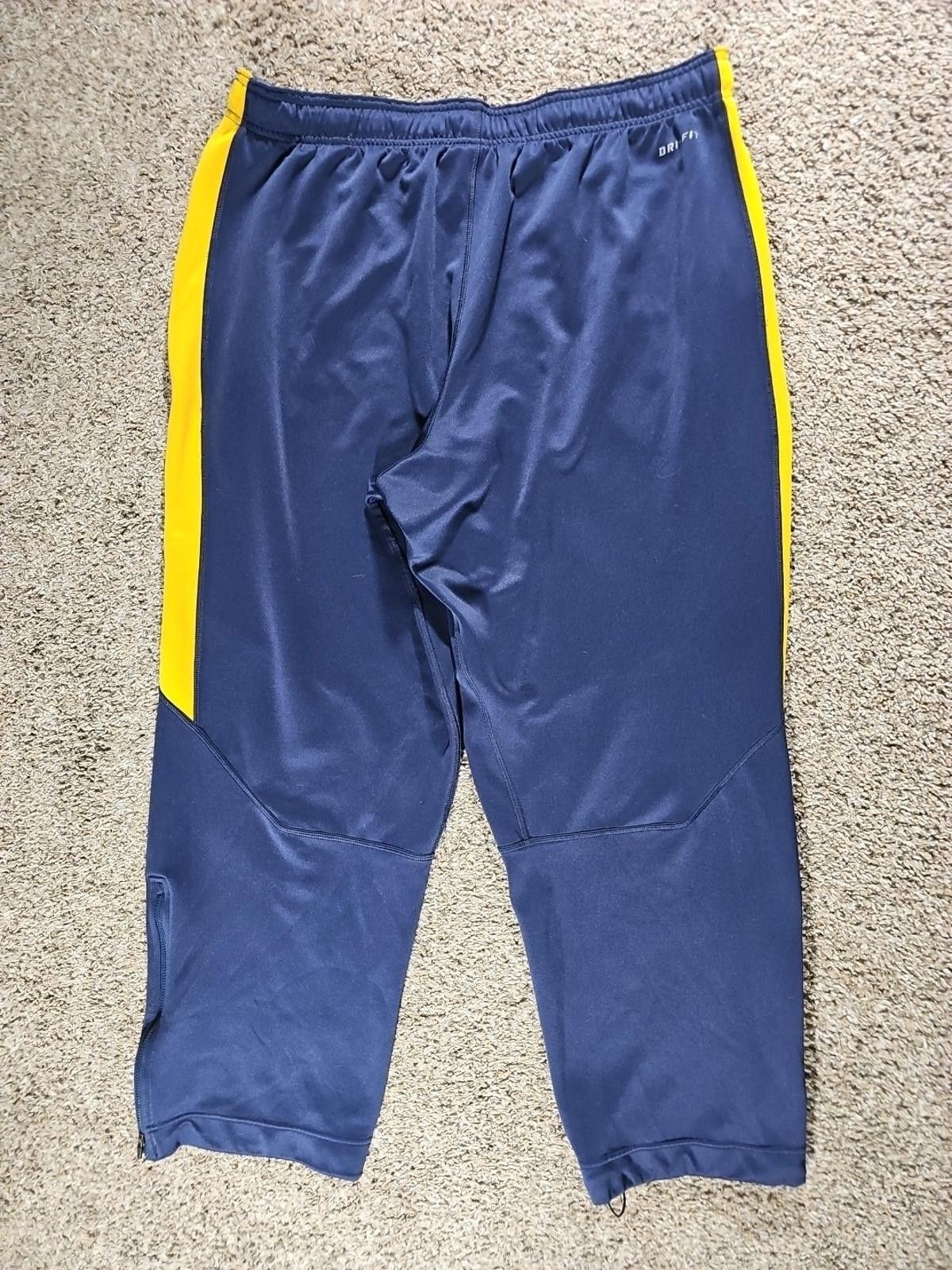 Nike Nike Dri-Fit XL Blue Gold Athletic Pants Size US 36 / EU 52 - 8 Thumbnail