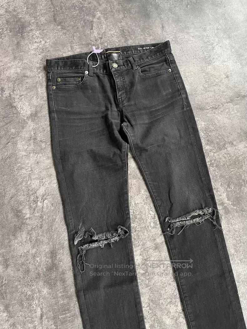 Saint Laurent Paris Saint Laurent Paris Double Knee Cut-out Destroyed Denim Pa Size US 30 / EU 46 - 3 Thumbnail