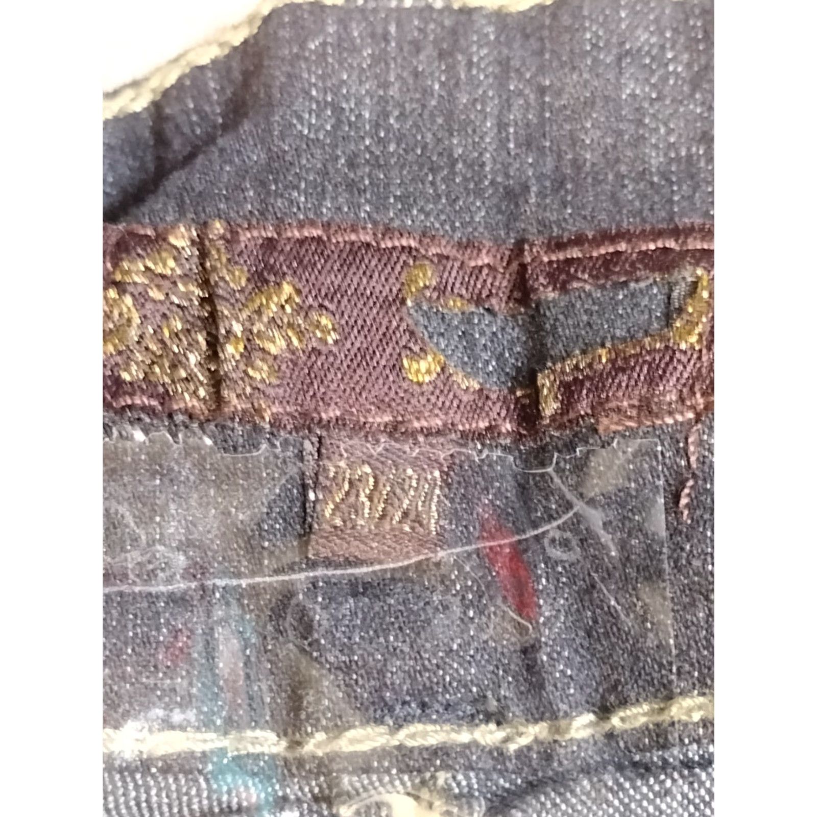 Vintage Unbranded Women's 3 Button Dark Wash Skinny Jeans Size 23/24 Size 40" / US 18 - 6 Thumbnail