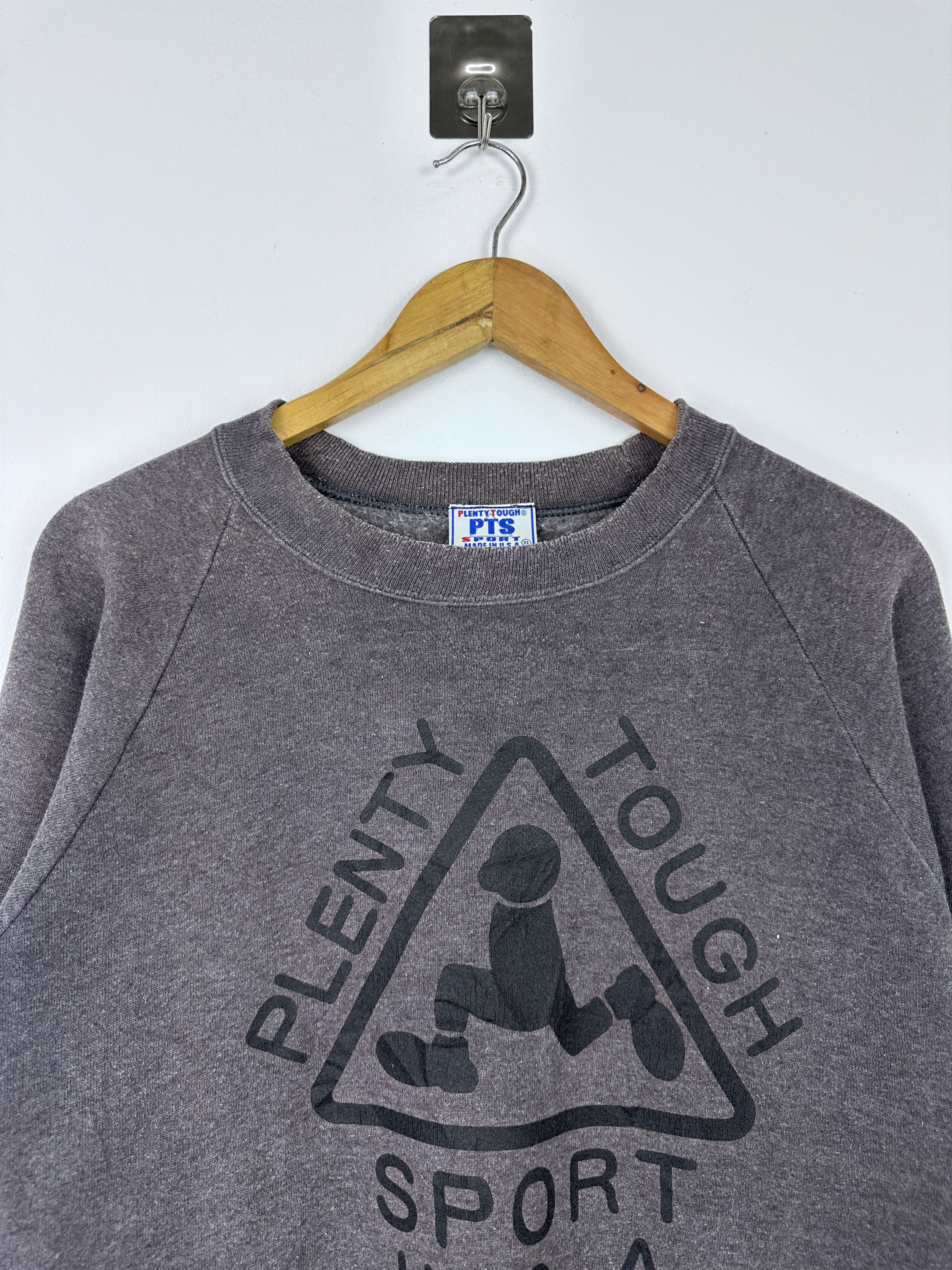 Vintage Vintage Plenty Tough Sport USA Grey Sweatshirt BP0016 Size US XL / EU 56 / 4 - 2 Thumbnail
