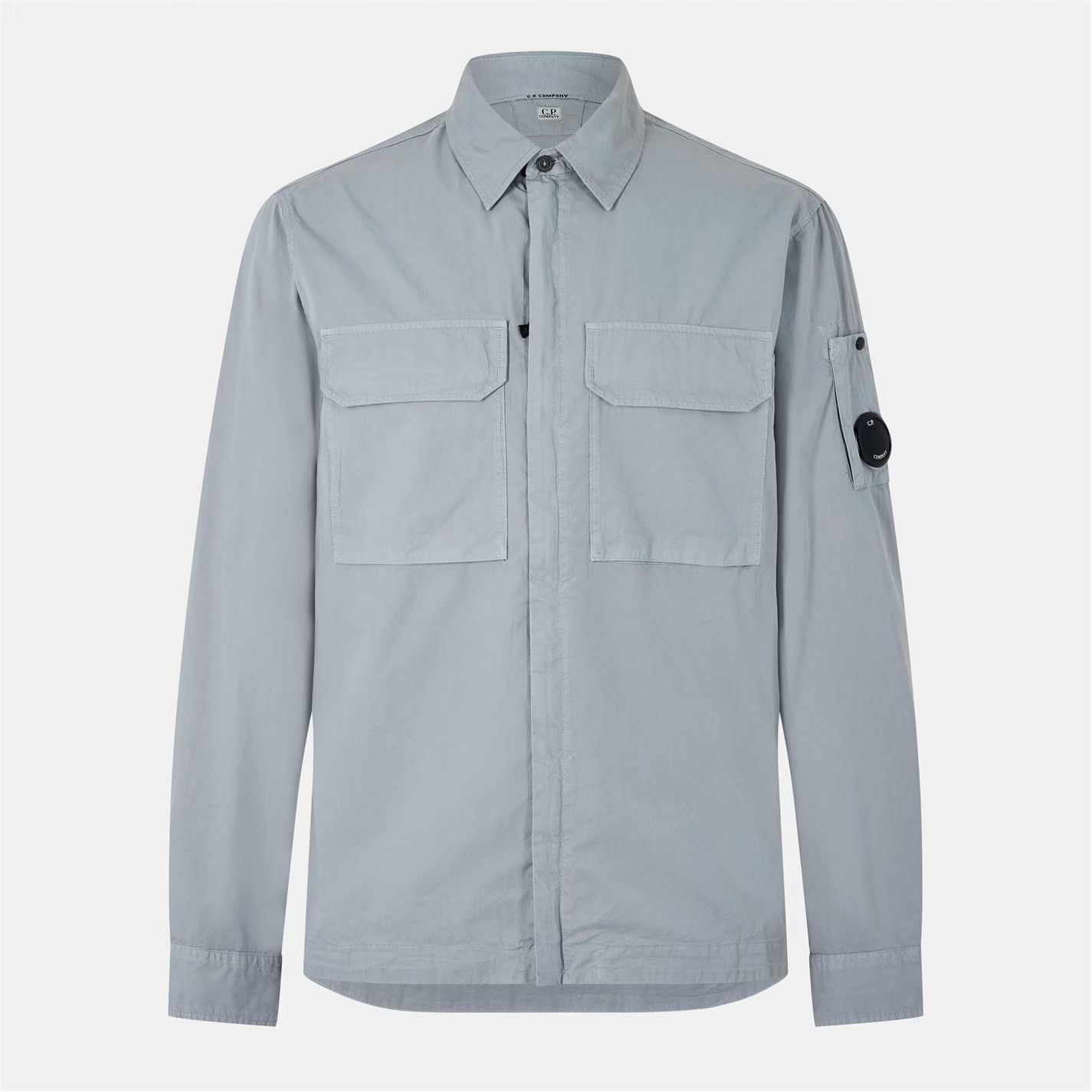 C.P. Company o1g2r1mq0426 Gabard Overshirt in Grey Size US XXL / EU 58 / 5 - 1 Thumbnail