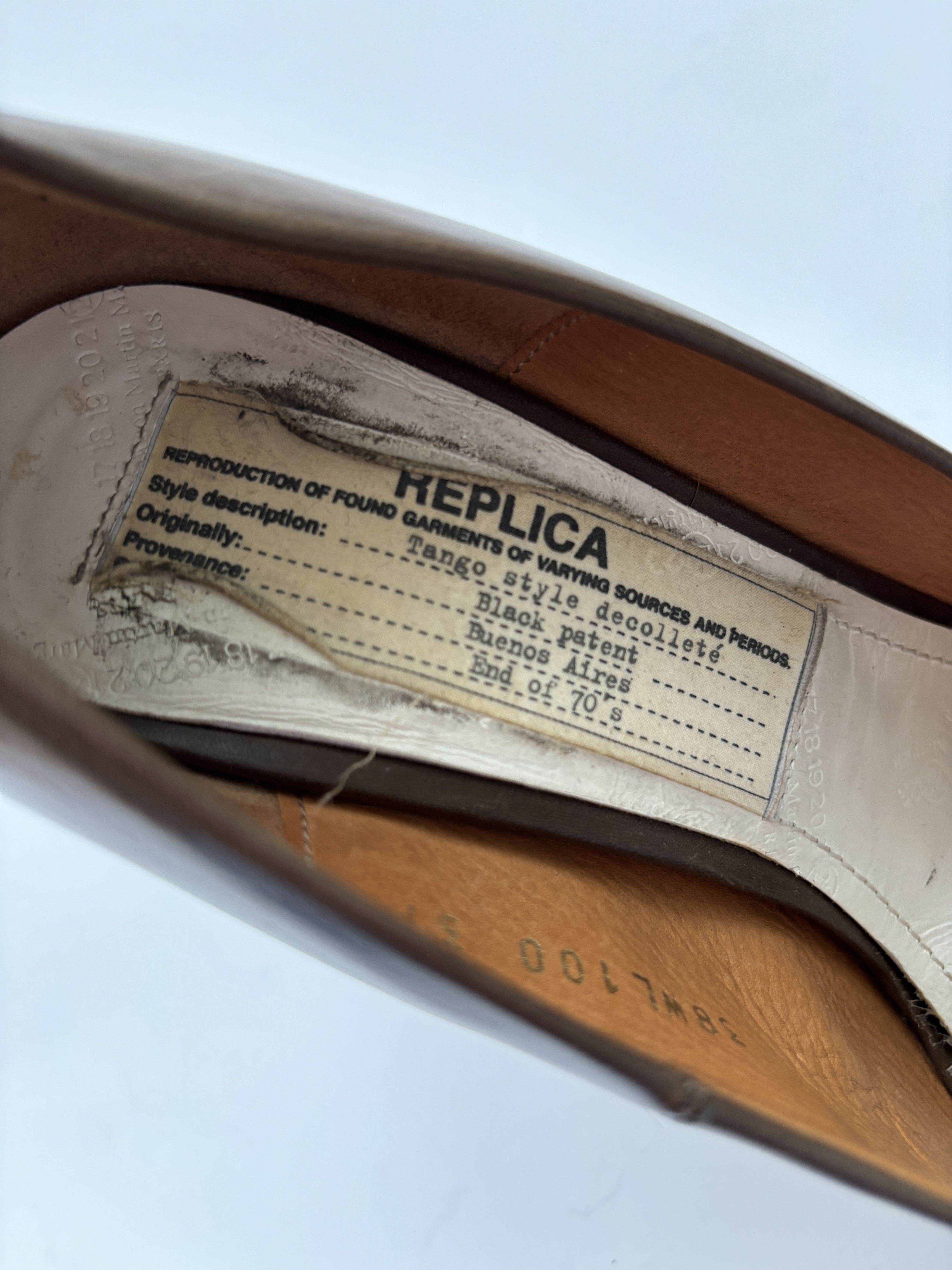 Maison Margiela ⚡️QUICK SALE⚡️Maison Margiela Replica Brown Heeled Pumps Size US 7 / IT 37 - 7 Thumbnail