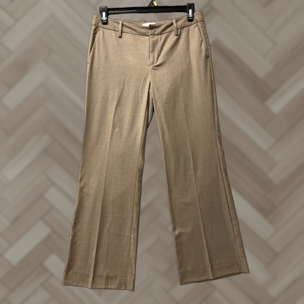 Gap Gap Wide Leg Pants Women Regular 6R Brown 32x30 Full Length Polyester Blend Pockets Zipper Button City Preppy Vintage No Mens Womens Boys Girls Size 28" / US 6 / IT 42 - 1 Thumbnail