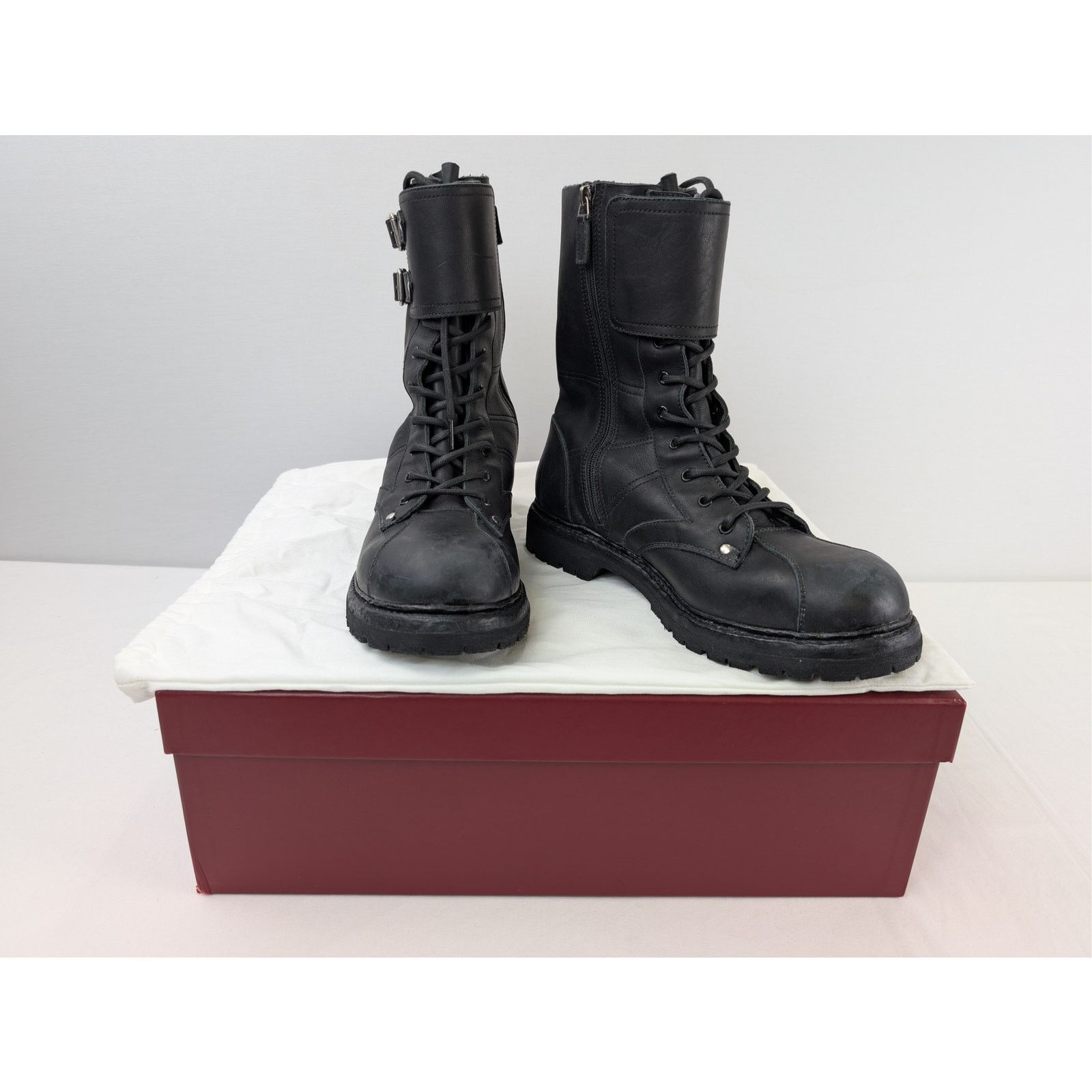 Gucci o1rshd1 Watch Calf Boots in Black Size US 12.5 / EU 45-46 - 17 Thumbnail