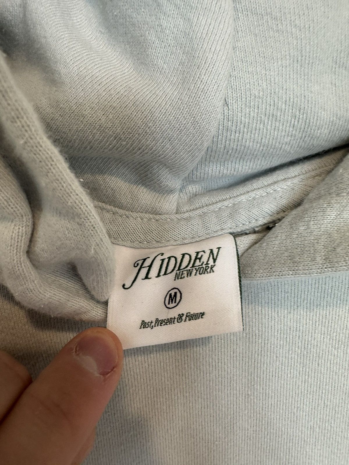 HIDDEN Hidden NY Boro Stitch Logo Grey Hoodie Size US M / EU 48-50 / 2 - 3 Thumbnail