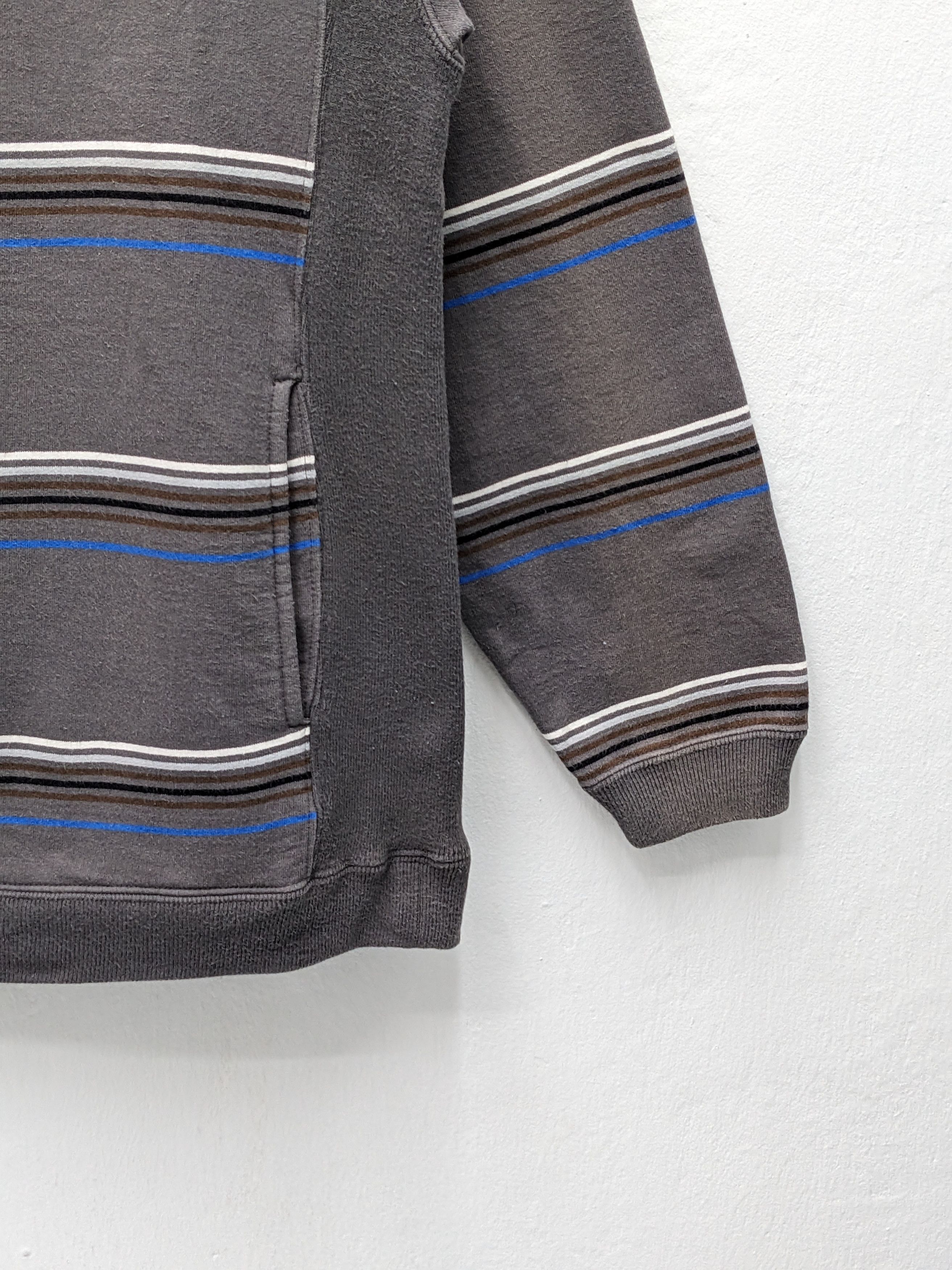Japanese Brand Vintage NYLAUS JEANS Striped Crewneck Sweatshirt Size US L / EU 52-54 / 3 - 3 Thumbnail