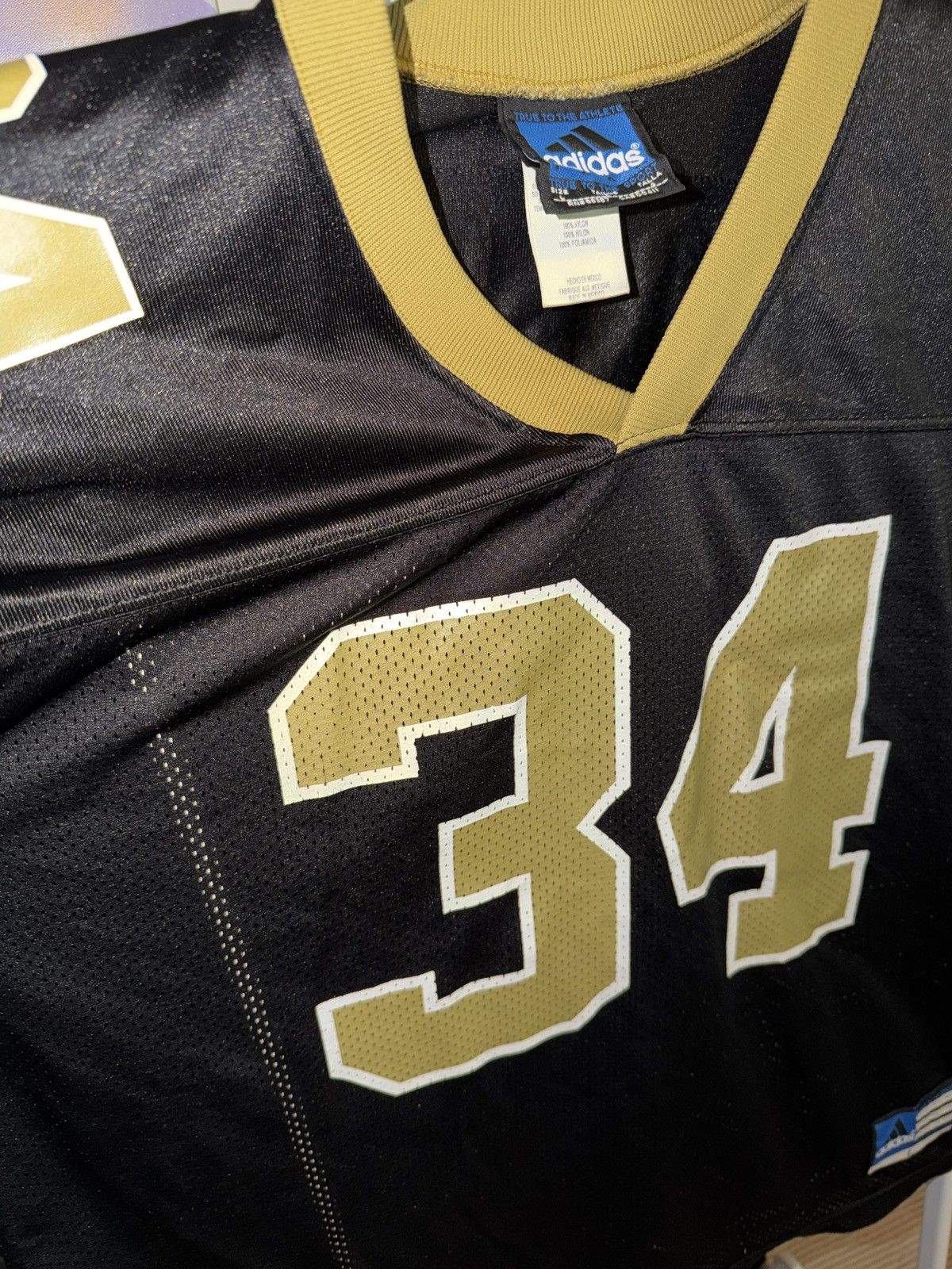 Adidas Vintage Ricky Williams Saints Jersey Size US L / EU 52-54 / 3 - 3 Thumbnail