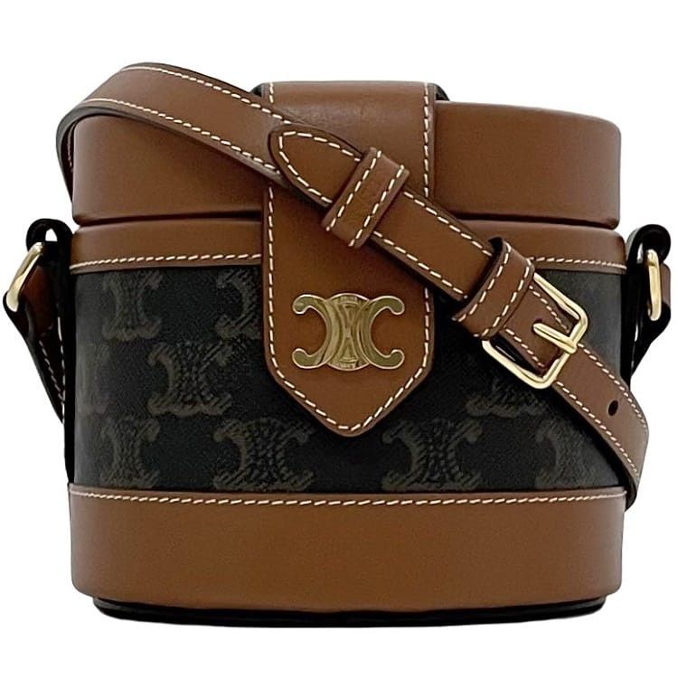 Celine CELINE Shoulder Bag Brown Pvc Size ONE SIZE - 1 Thumbnail