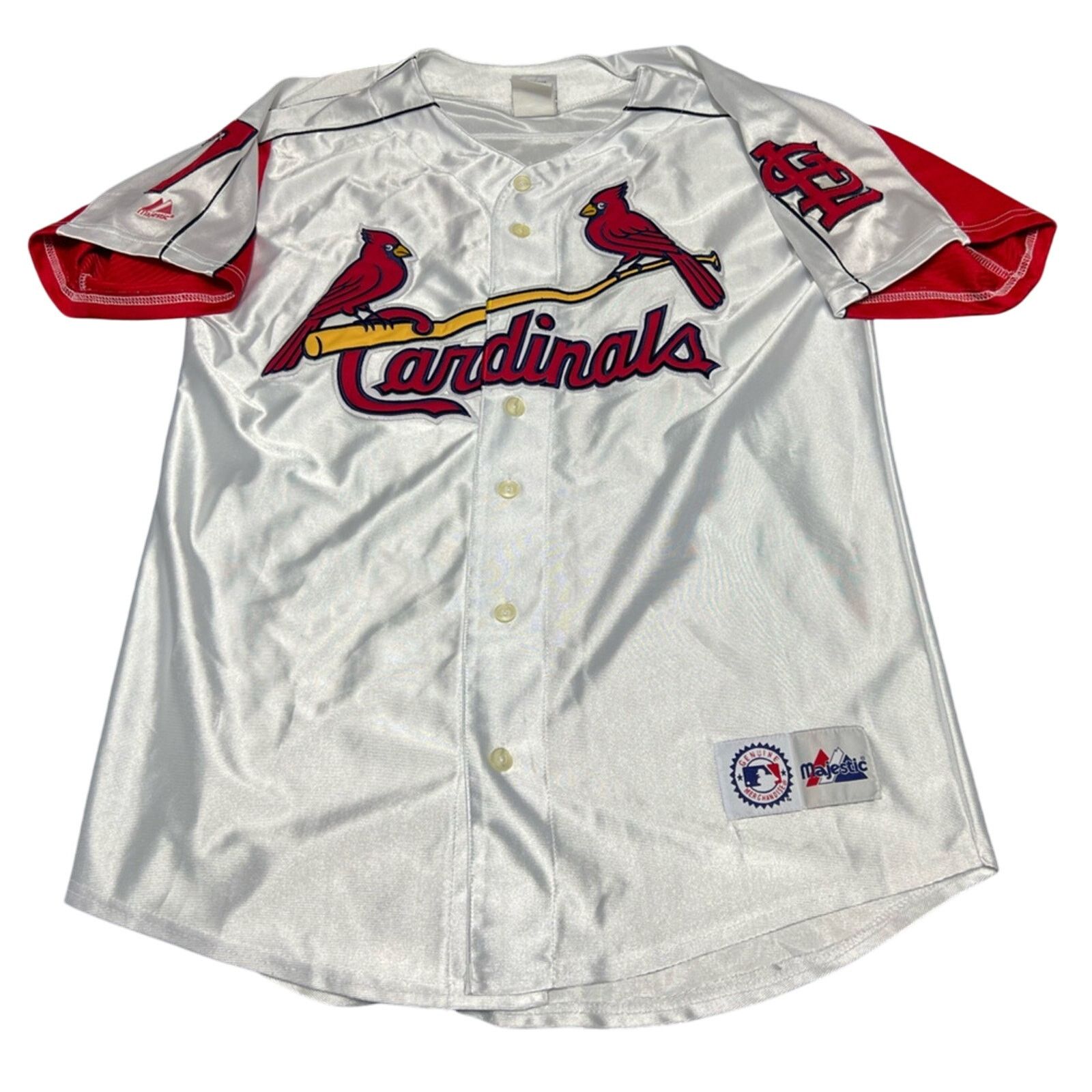 Majestic J.D. Drew St Louis Cardinals Button Jersey Majestic RARE Size US L / EU 52-54 / 3 - 1 Thumbnail