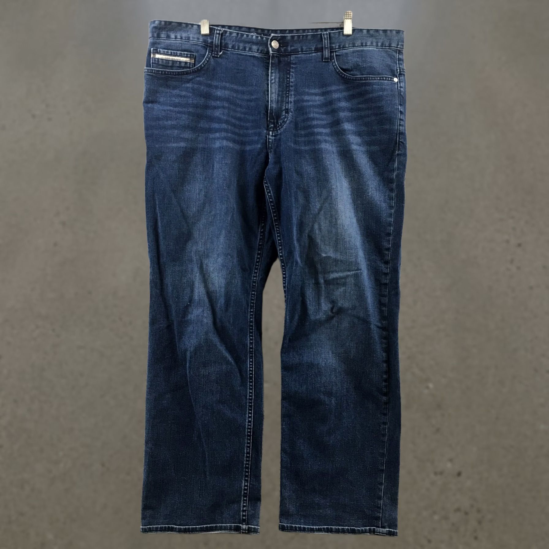 Calvin Klein Calvin Klein Jeans Mens 38 Blue Denim Straight Leg Zip Mid Rise 5-Pocket Casual Regular Everyday Mens Size US 38 / EU 54 - 1 Thumbnail