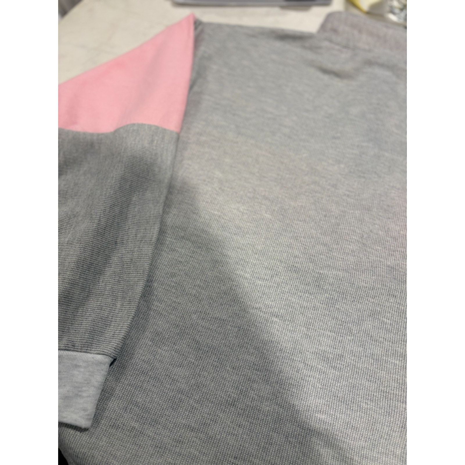 Resort Corps VTG Resorts Casino Quarter Zip Pullover Pink Gray Sweater Size XXL / US 16-18 / IT 52-54 - 4 Thumbnail