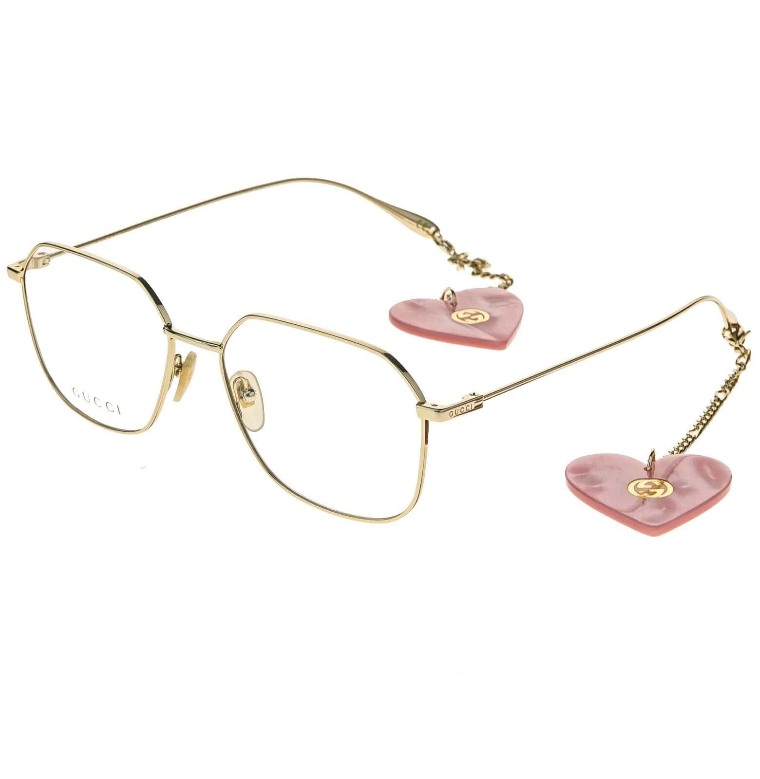 Gucci GUCCI GG1032O 1032 Gold Chain Pink Pearl Heart Pendant 001 Size ONE SIZE - 11 Thumbnail