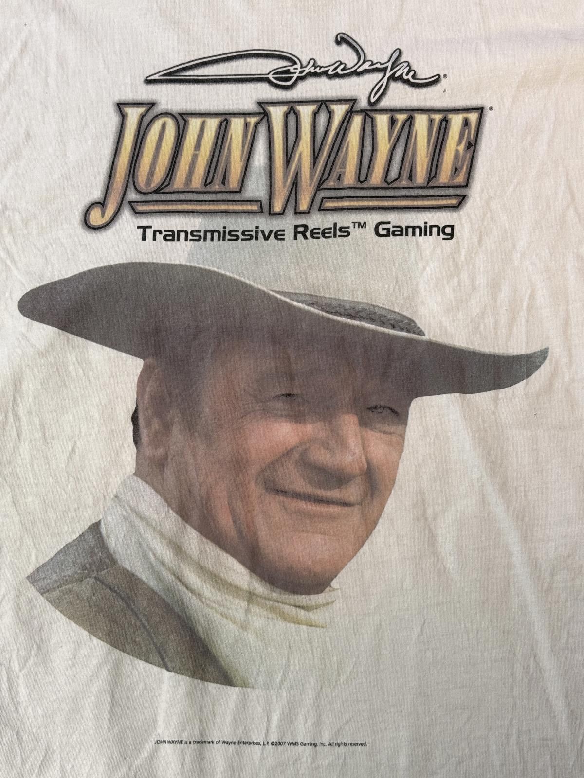 Gildan John Wayne T-shirt New Sheriff of Slots Reels Gaming XL Size US XL / EU 56 / 4 - 7 Thumbnail